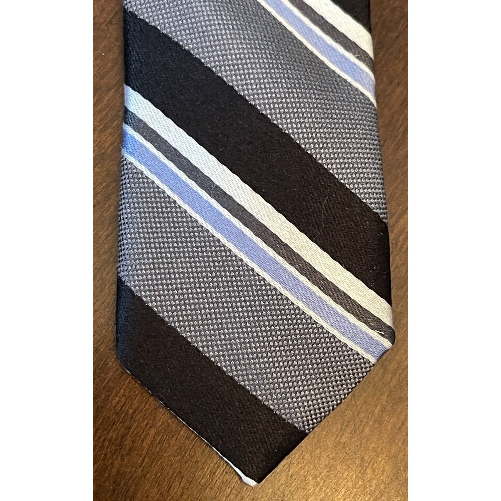 Stafford Stafford Black Gray Blue HandMade 100% Silk Made in China XL Size ONE SIZE - 6 Thumbnail