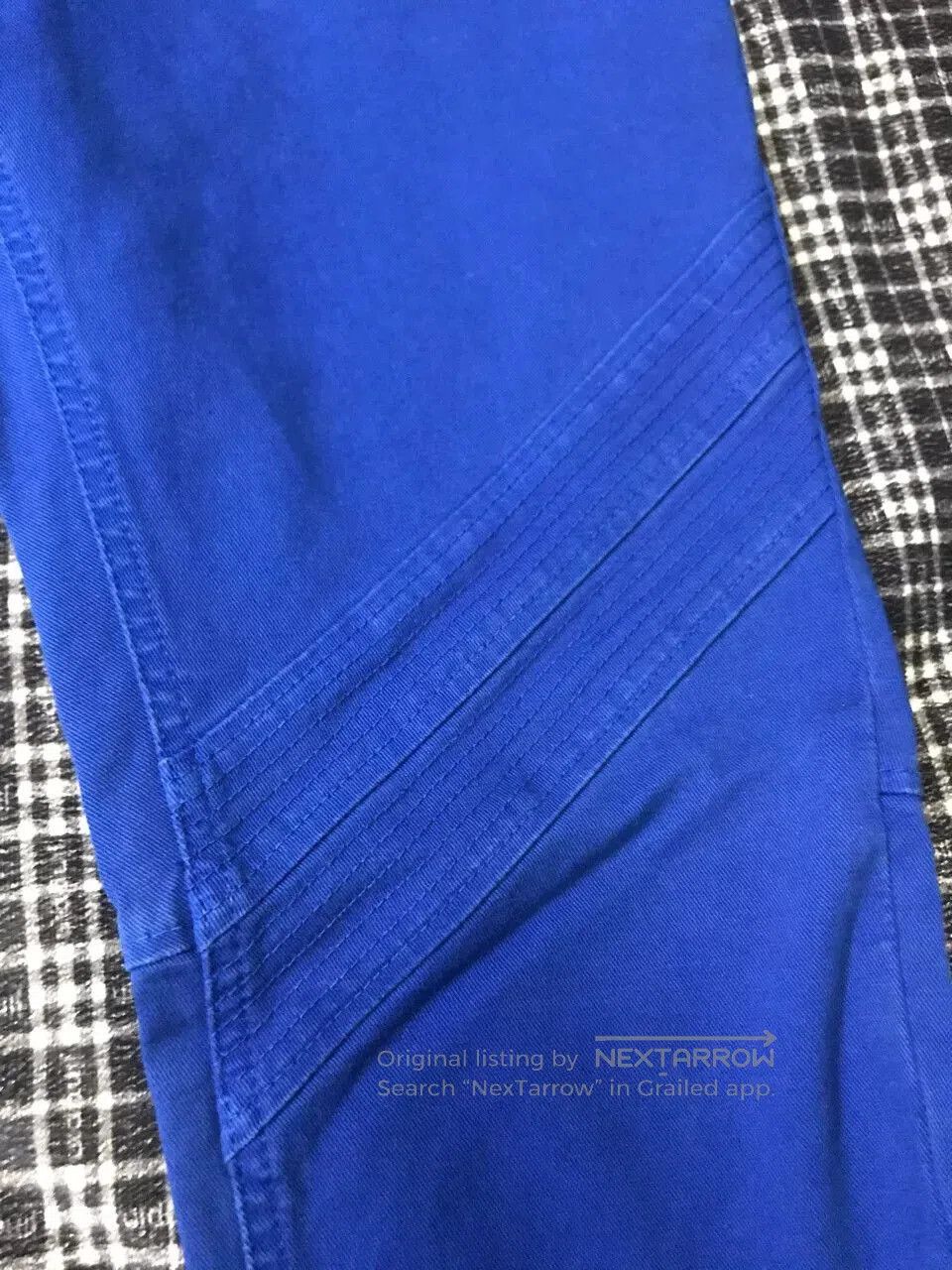 Just Cavalli Just Cavalli Blue Washed Biker Jeans. Size US 32 / EU 48 - 2 Thumbnail