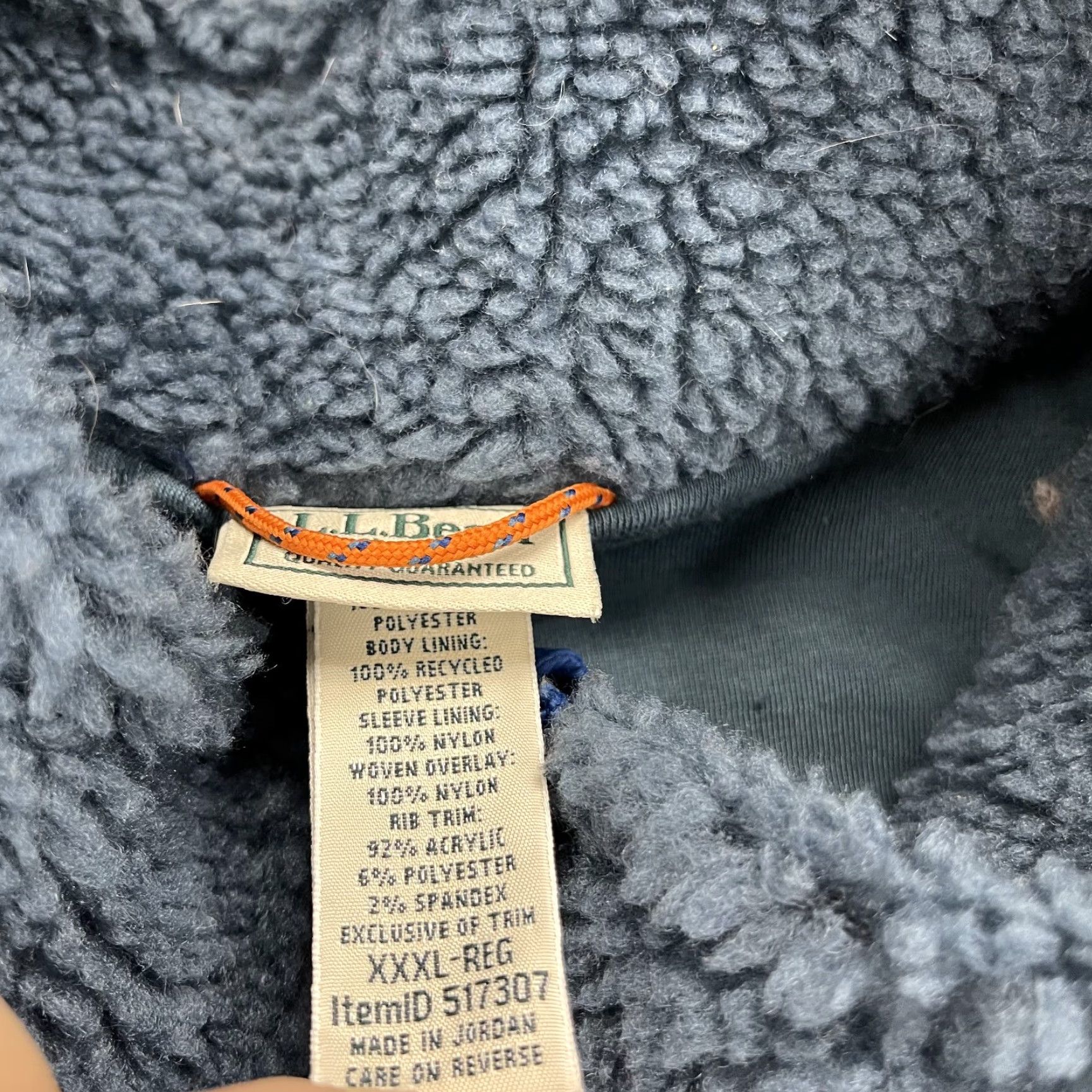 Vintage VINTAGE not applicable; use LL Bean Jacket Mens 3XL Blue Sherpa Fleece Full Zip Winter Bomber Jacket Mens Regular Blue 3XL Outdoor Classic Size US XXL / EU 58 / 5 - 5 Thumbnail
