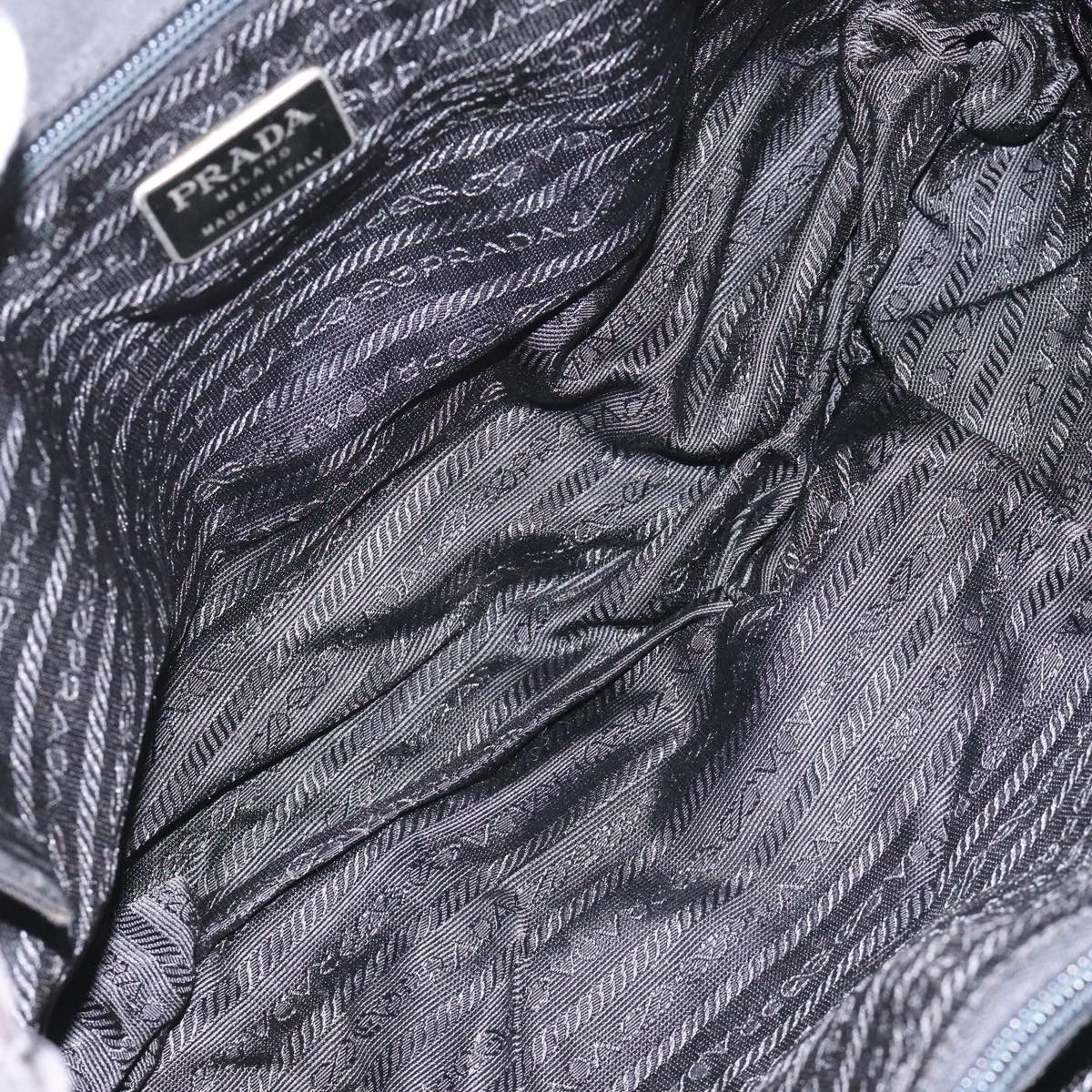 Prada PRADA Tote Bag Nylon Black Silver Size ONE SIZE - 10 Thumbnail