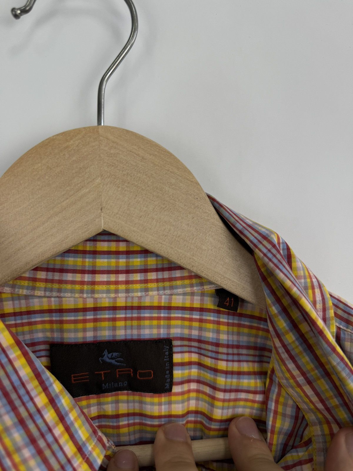 Etro 🇮🇹 Vintage 90s Etro Luxury Shirt Made in Italy Rare Retro Y2K Size US L / EU 52-54 / 3 - 7 Thumbnail