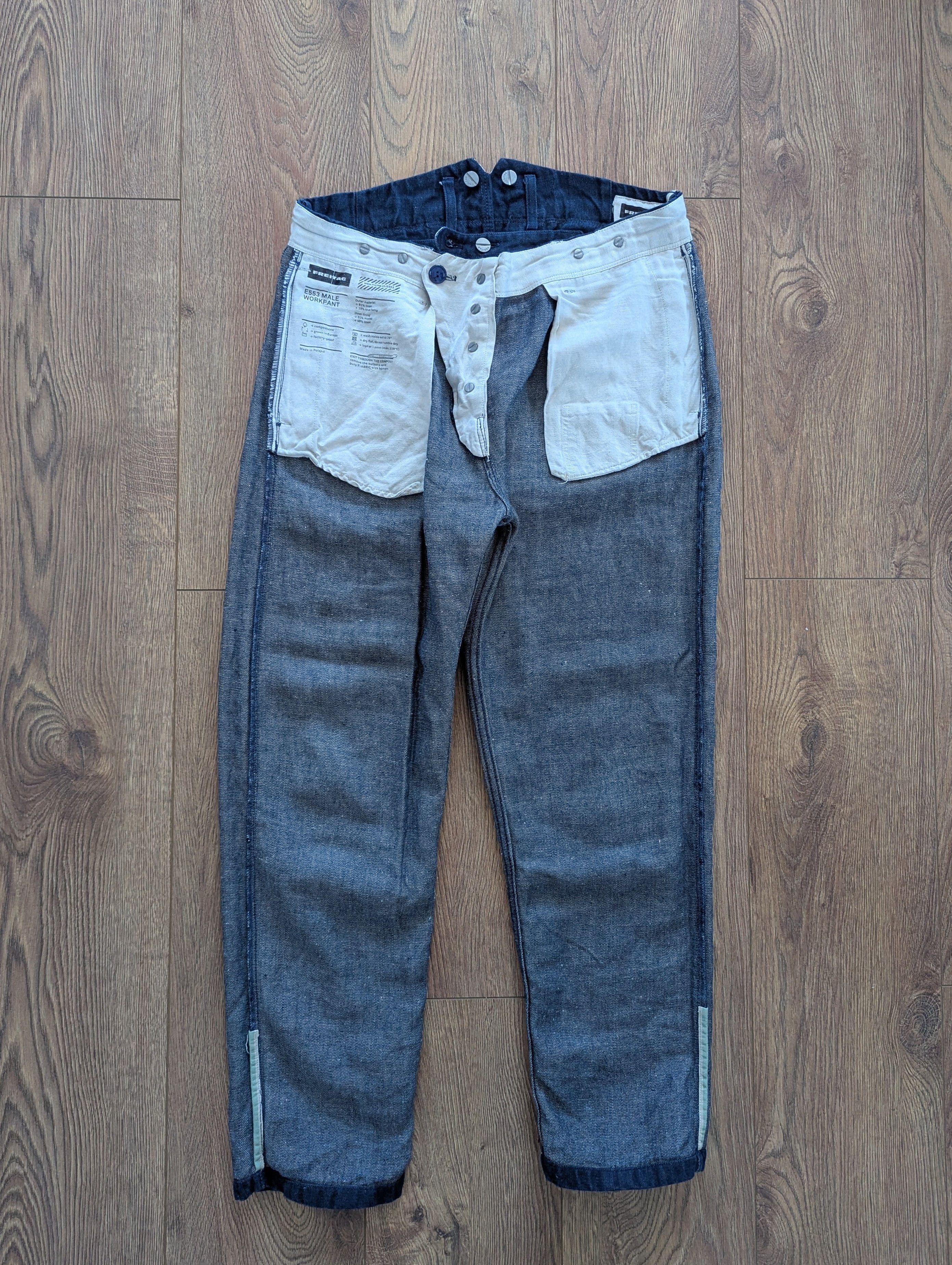 Freitag FREITAG E553 Male Work Pant Linen W33 L32 Japanese Style Size US 33 - 10 Thumbnail