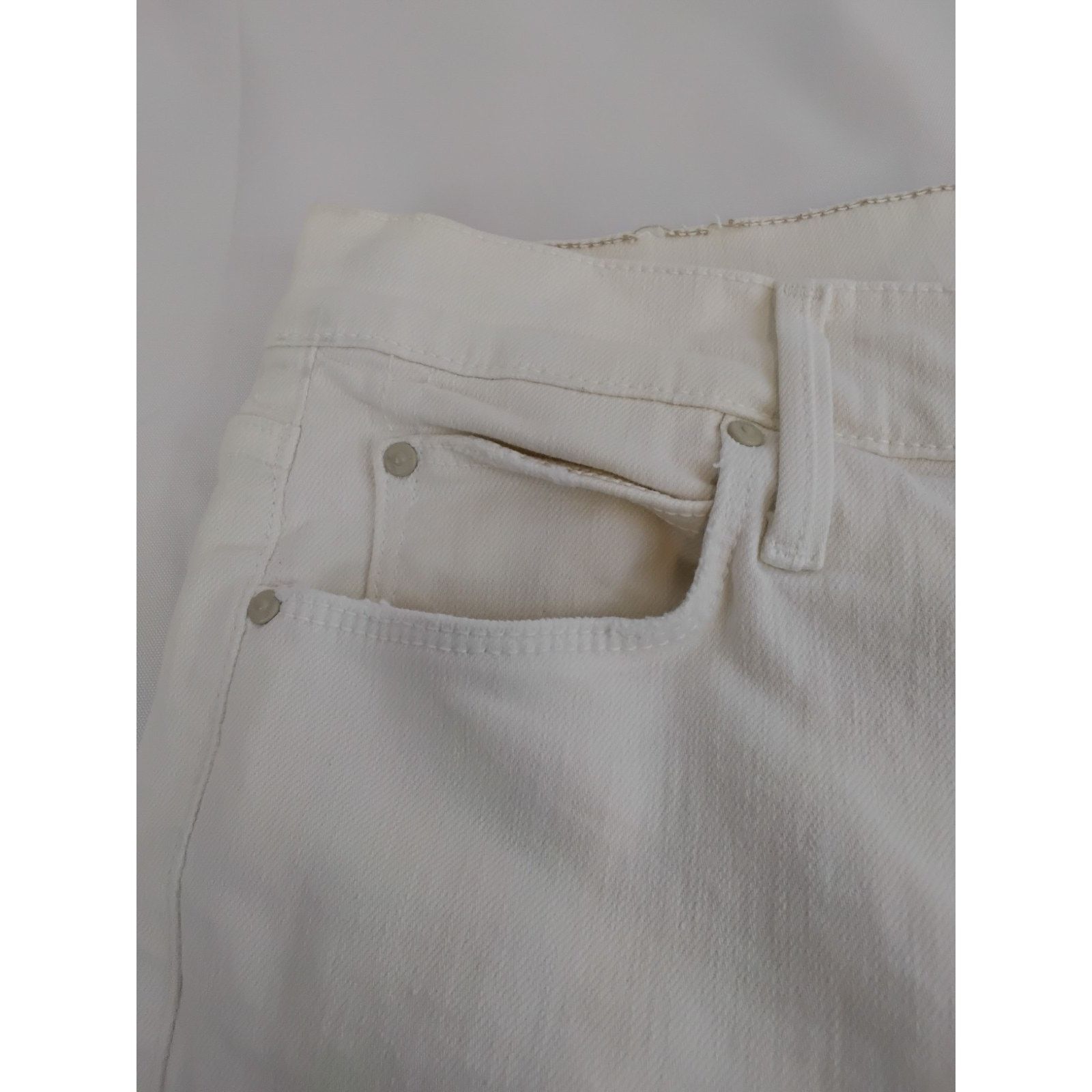 MOTHER Mother The Mid Rise Dazzler Jeans Women's 29 White Crop Size 29" - 5 Thumbnail