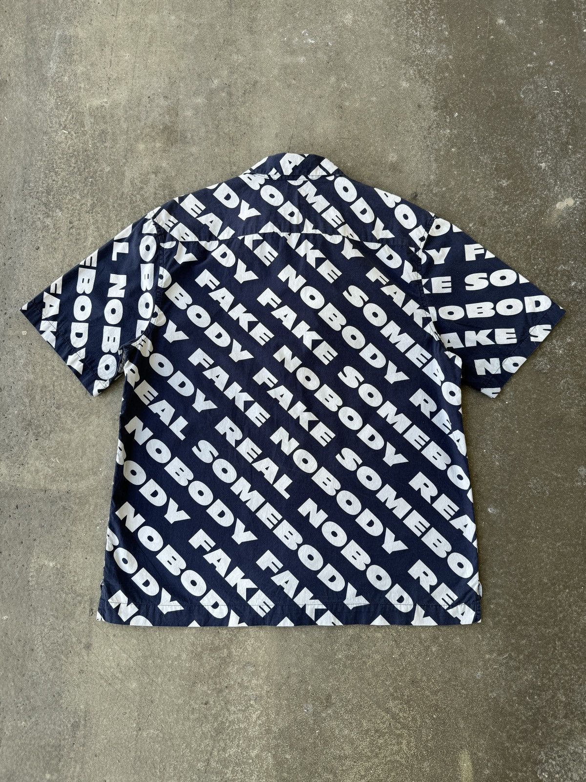 Wood Wood Wood Wood REAL NOBODY FAKE SOMEBODY shirt Size US L / EU 52-54 / 3 - 8 Thumbnail