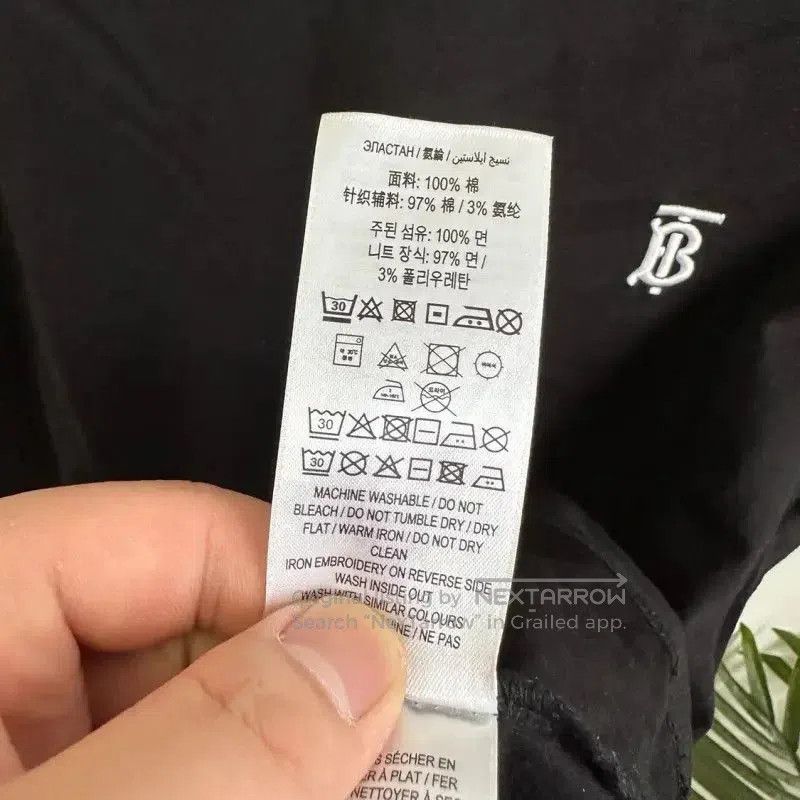 Burberry Burberry Black Cotton T-Shirt for Men. Size US M / EU 48-50 / 2 - 5 Thumbnail
