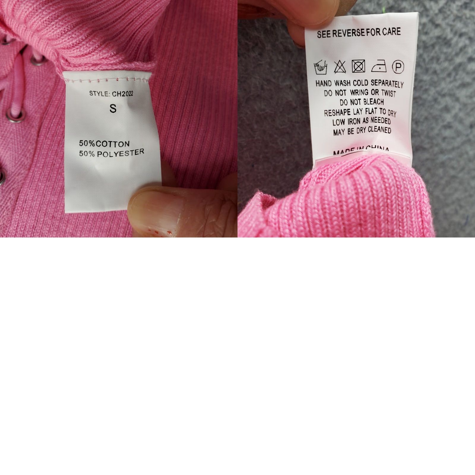 Pinko Highlight Bodycon Dress Women Size S Pink Ribbed Lace Up Stretch Adjustable Strap Missing Size S / US 4 / IT 40 - 8 Thumbnail