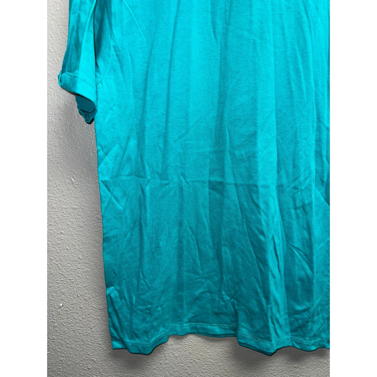 Jerzees 90s Vintage Jerzees Teal Green Blank Shirt 50/50 VTG 1990s M Size US M / EU 48-50 / 2 - 4 Thumbnail