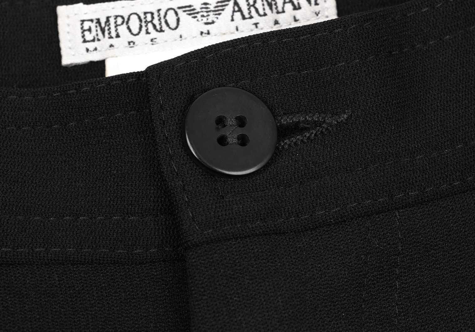 Emporio Armani Nylon Stretch Straight Pants in Black Size 46 Size US 30 / EU 46 - 5 Thumbnail