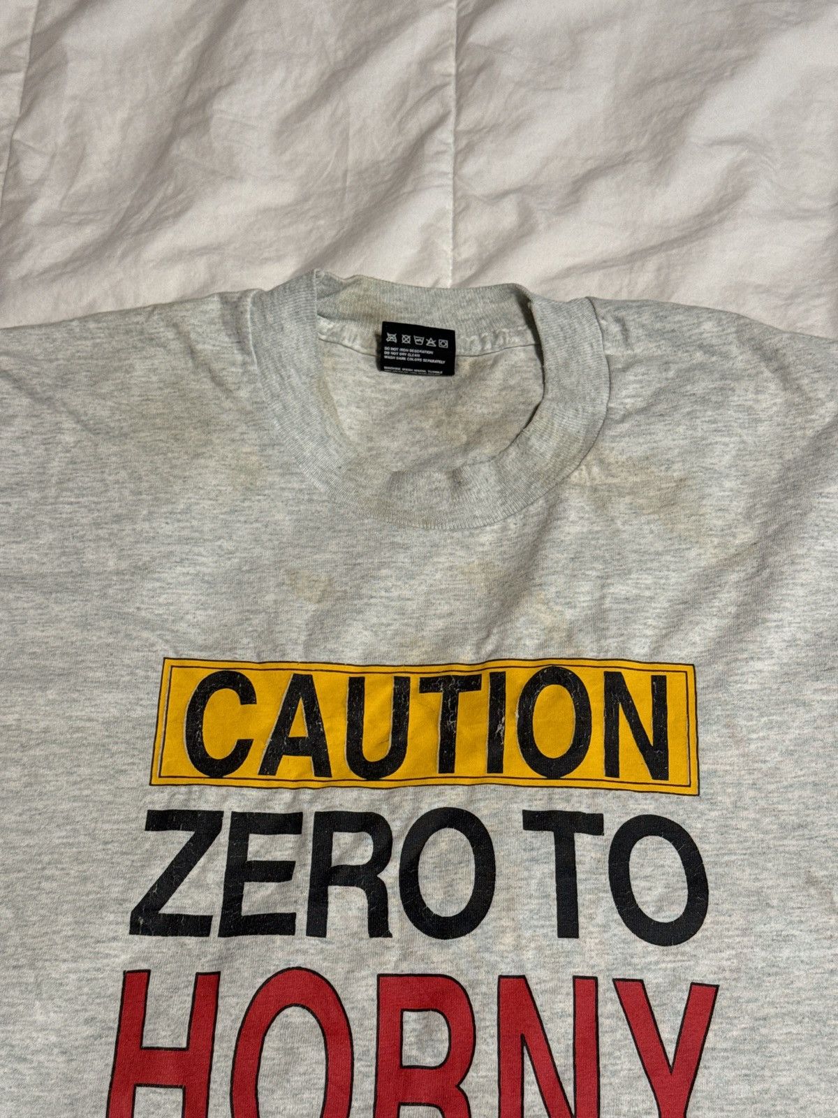 Vintage 93’ Vintage “Zero To Horny” Beer Tee Size US XL / EU 56 / 4 - 4 Thumbnail