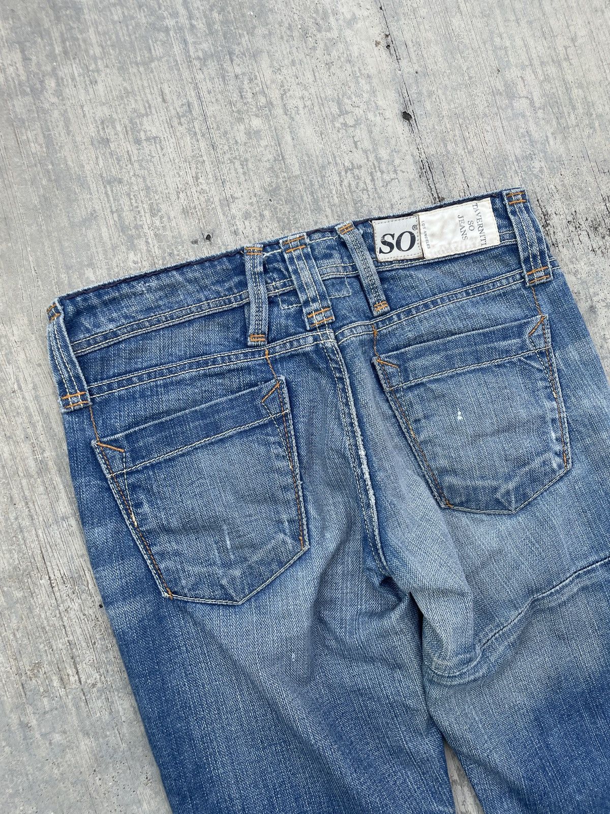 Japanese Brand 2000s JAPANESE BRAND TAVERNITI SO PATCHWORK FLARE JEANS Size US 30 / EU 46 - 7 Thumbnail
