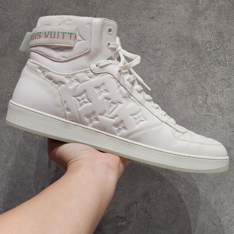 Louis Vuitton Louis Vuitton Rivoli High-Top Sneakers for Men -2508 Size US 12 / EU 45 - 8 Thumbnail