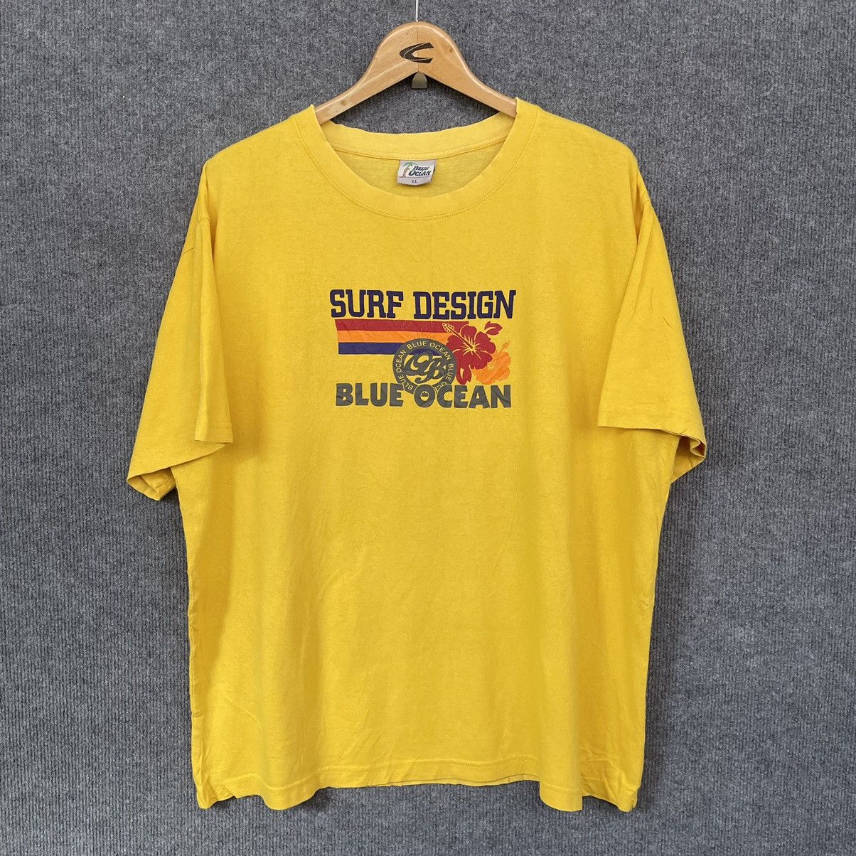 Vintage Vintage 2000s Blue Ocean Hawaii Surf T Shirt Size US XL / EU 56 / 4 - 4 Thumbnail