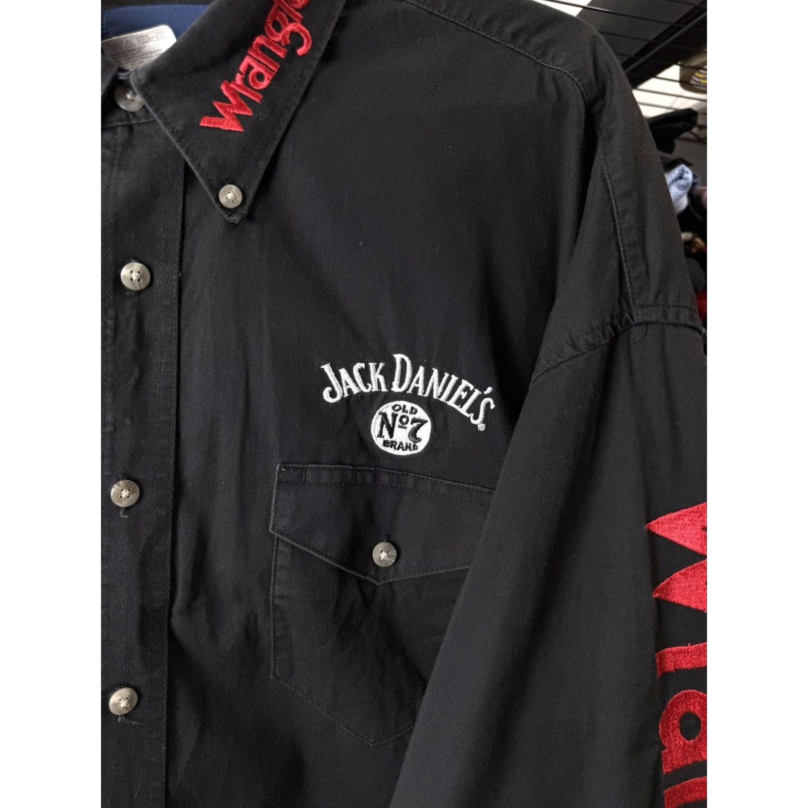 Wrangler Jack Daniels Wrangler PBR Bull Riding Rodeo Shirt Cowboy Size US XXL / EU 58 / 5 - 4 Thumbnail