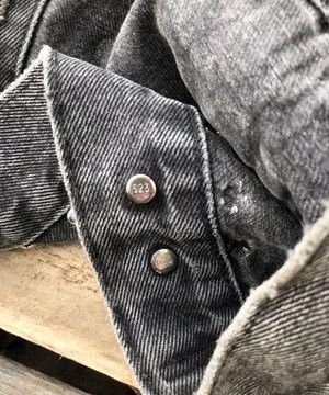 Levi's Vintage 90s Levi's Faded Black Studded Trucker Jacket Size US XL / EU 56 / 4 - 6 Thumbnail