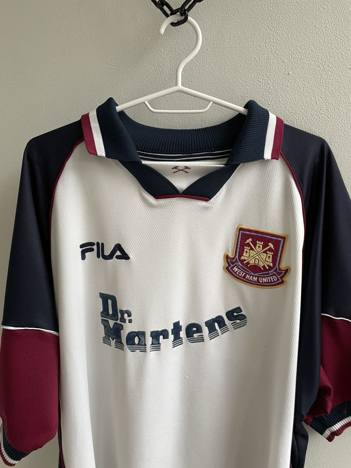 Fila West Ham United 1999 2000 2001 Di Canio #10 Shirt Jersey Size US XXL / EU 58 / 5 - 15 Thumbnail