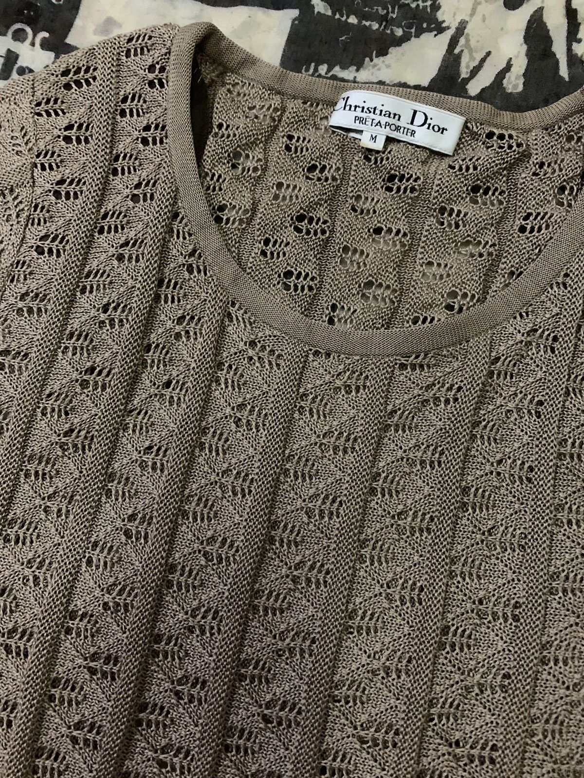 Christian Dior Monsieur 💥Vintage Christian Dior Pret-A-Porter Mesh Shirt Size M / US 6-8 / IT 42-44 - 2 Thumbnail