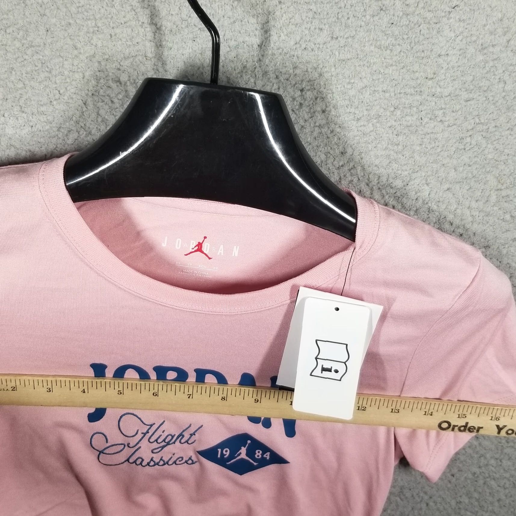 Jordan Brand VINTAGE Nike Shirt Women XS Pink Graphic 90s Crew Neck Slim T-Shirt Size XS / US 0-2 / IT 36-38 - 7 Thumbnail