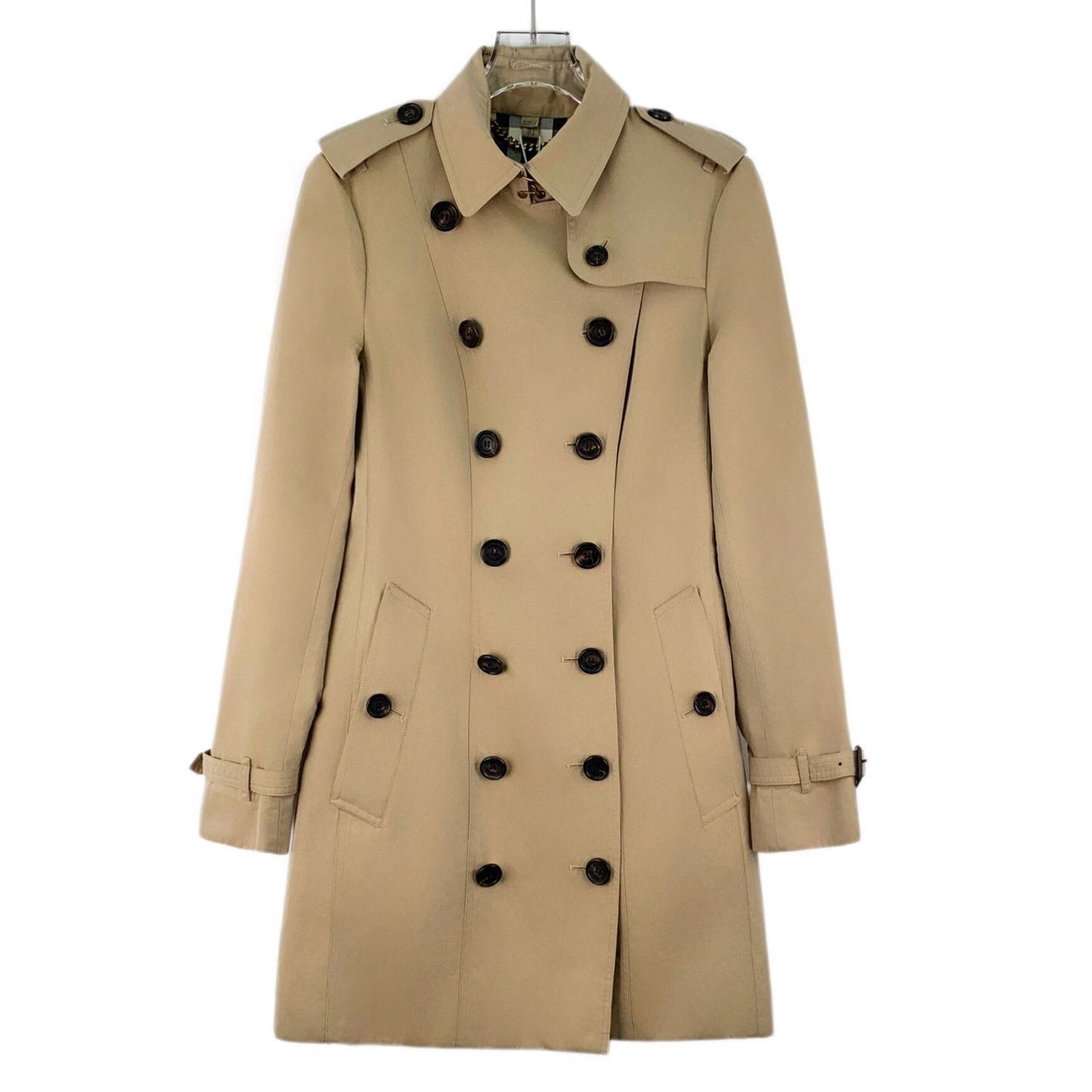 Burberry Burberry Cotton Brown Coat M Women Size M / US 6-8 / IT 42-44 - 1 Thumbnail