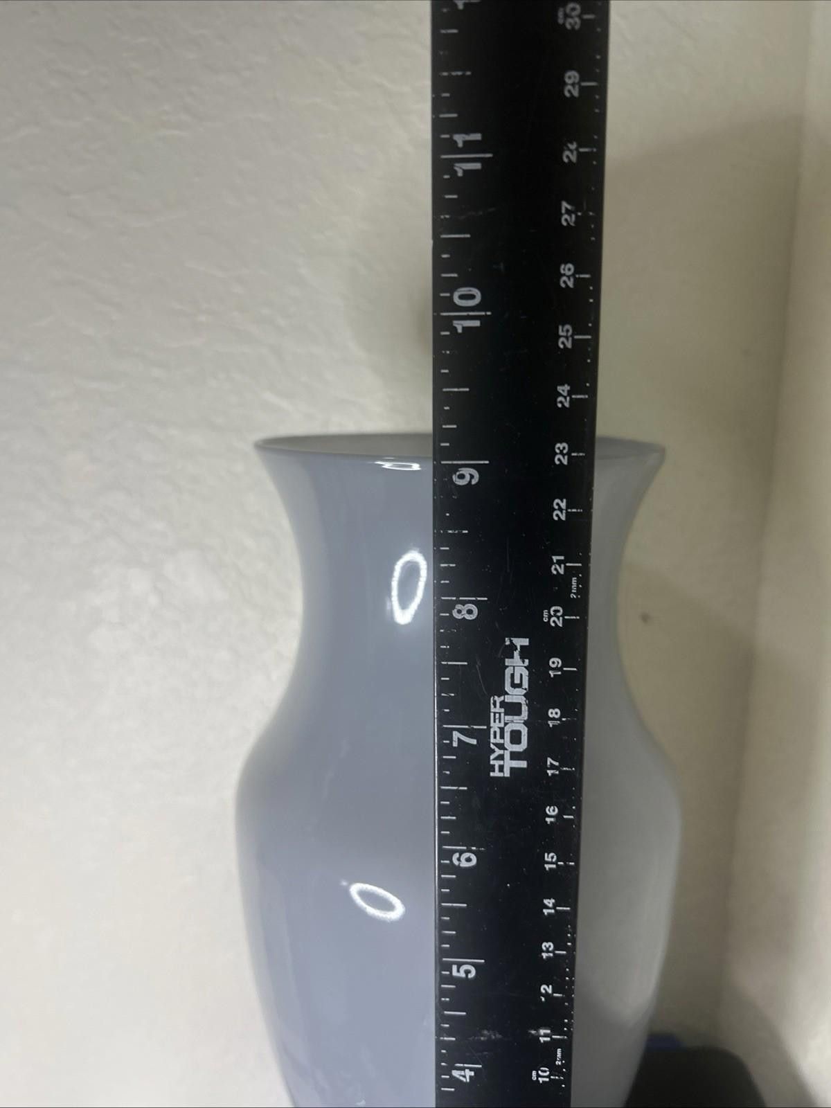 Other Lot of Three (3) Gray Frosted Glass Vase 9"x5" Made In USA Size ONE SIZE - 4 Thumbnail