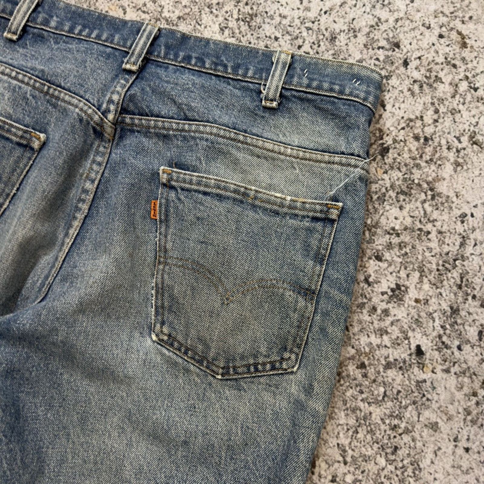 Levi's Vintage 70s Levi's 646 Orange Tab Flare Bellbottom Jeans Size US 34 / EU 50 - 5 Thumbnail