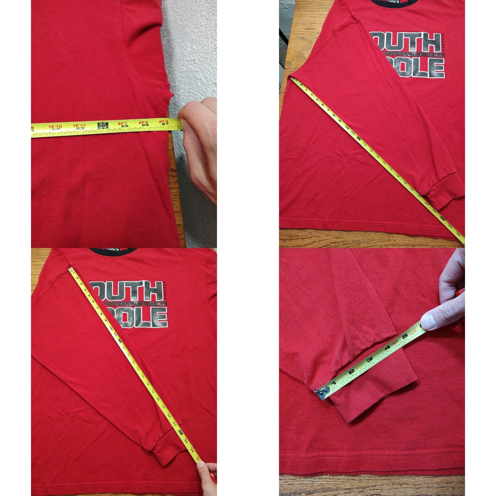 Southpole VINTAGE Southpole T-Shirt Grunge 2XL Red Logo Crew Neck Long Sleeve Men 90s Hip Hop Skater Style Size US XXL / EU 58 / 5 - 8 Thumbnail