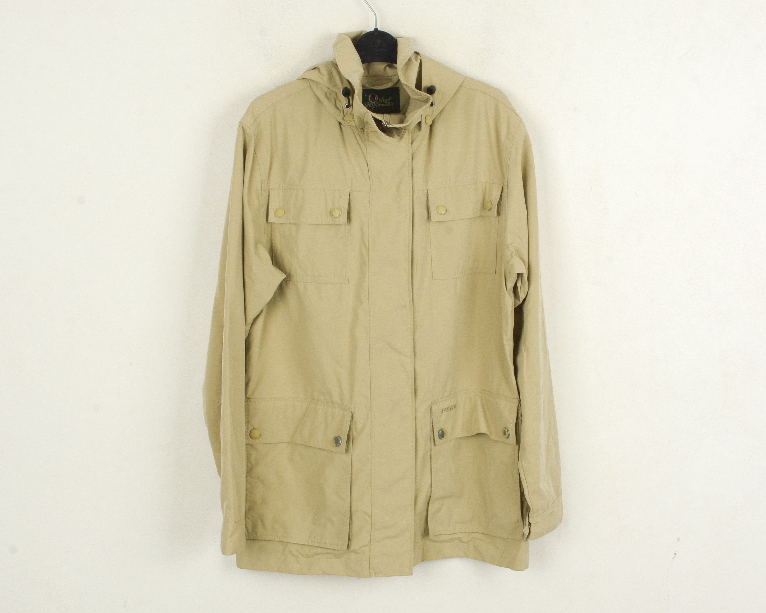 Peak Performance Women L Jacket Coat Hooded Parka Raincoat Outdoor Field Size L / US 10 / IT 46 - 1 Thumbnail