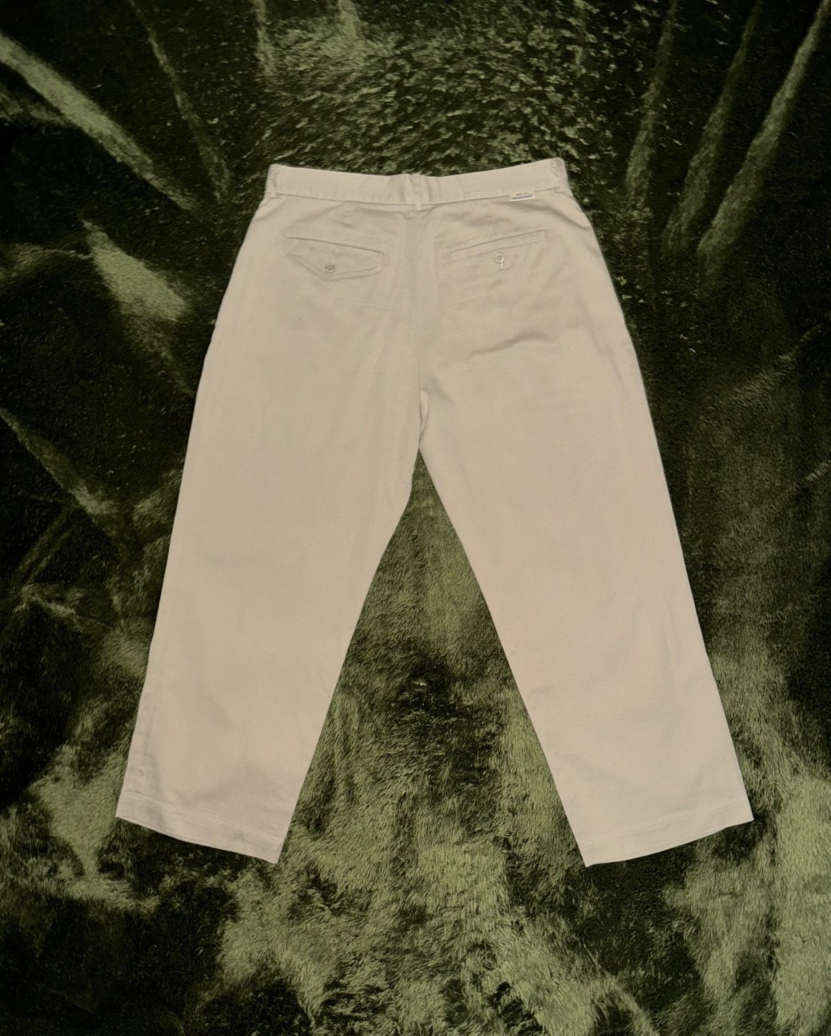 Montbell [90] mont bell japan two tucked washed cotton chino pants Size US 33 - 8 Thumbnail