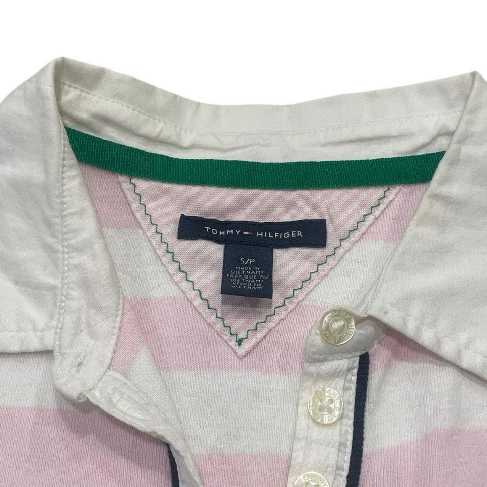 Tommy Hilfiger Tommy Hilfiger Navy Blue & Pink Striped Knit Mini Dress Size S / US 4 / IT 40 - 8 Thumbnail
