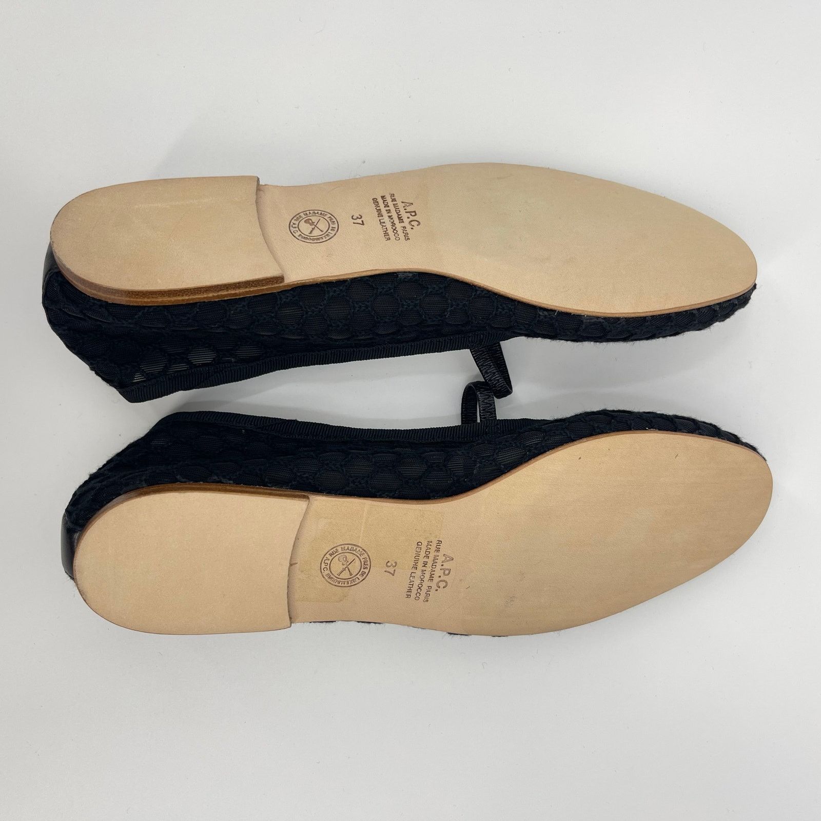 A.P.C. A.P.C. | Black Mesh Swan Ballet Mary Jane Flats 37 Size US 7 / IT 37 - 11 Thumbnail