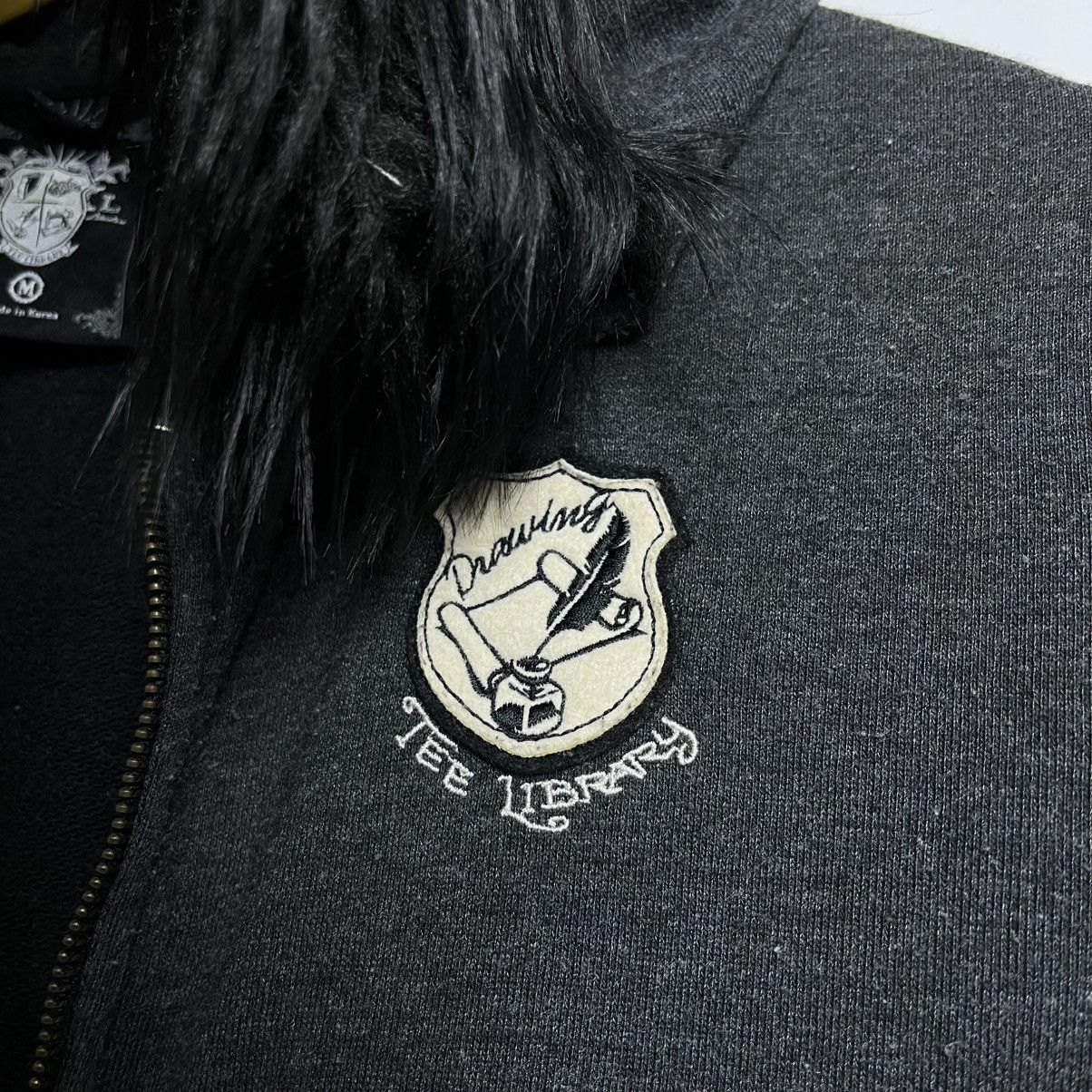 If Six Was Nine The Library Punk Grunge Faux Fur Hoodie If6w9 LgB Style Size US M / EU 48-50 / 2 - 8 Thumbnail