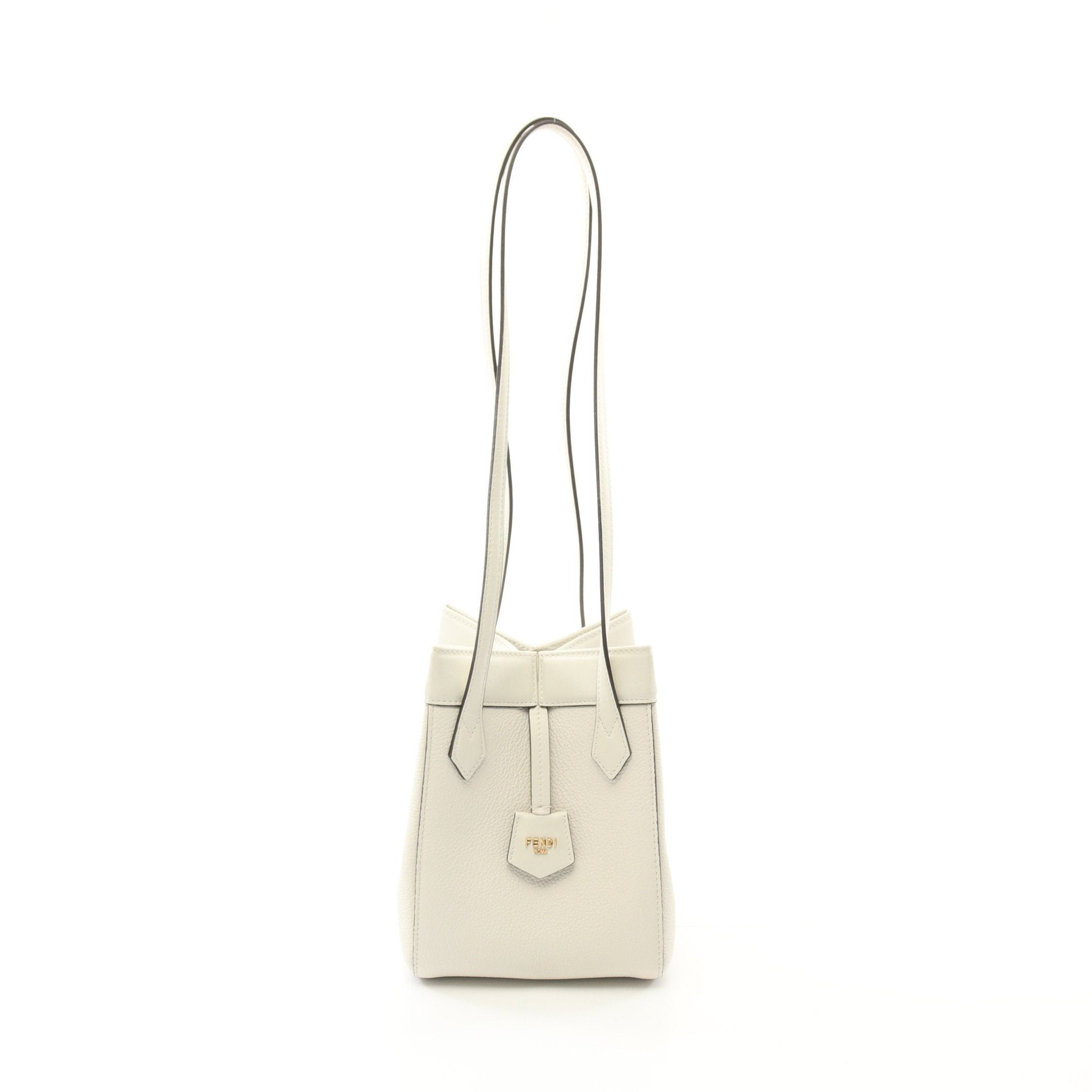 Fendi Origami Mini Shoulder Bag Leather White