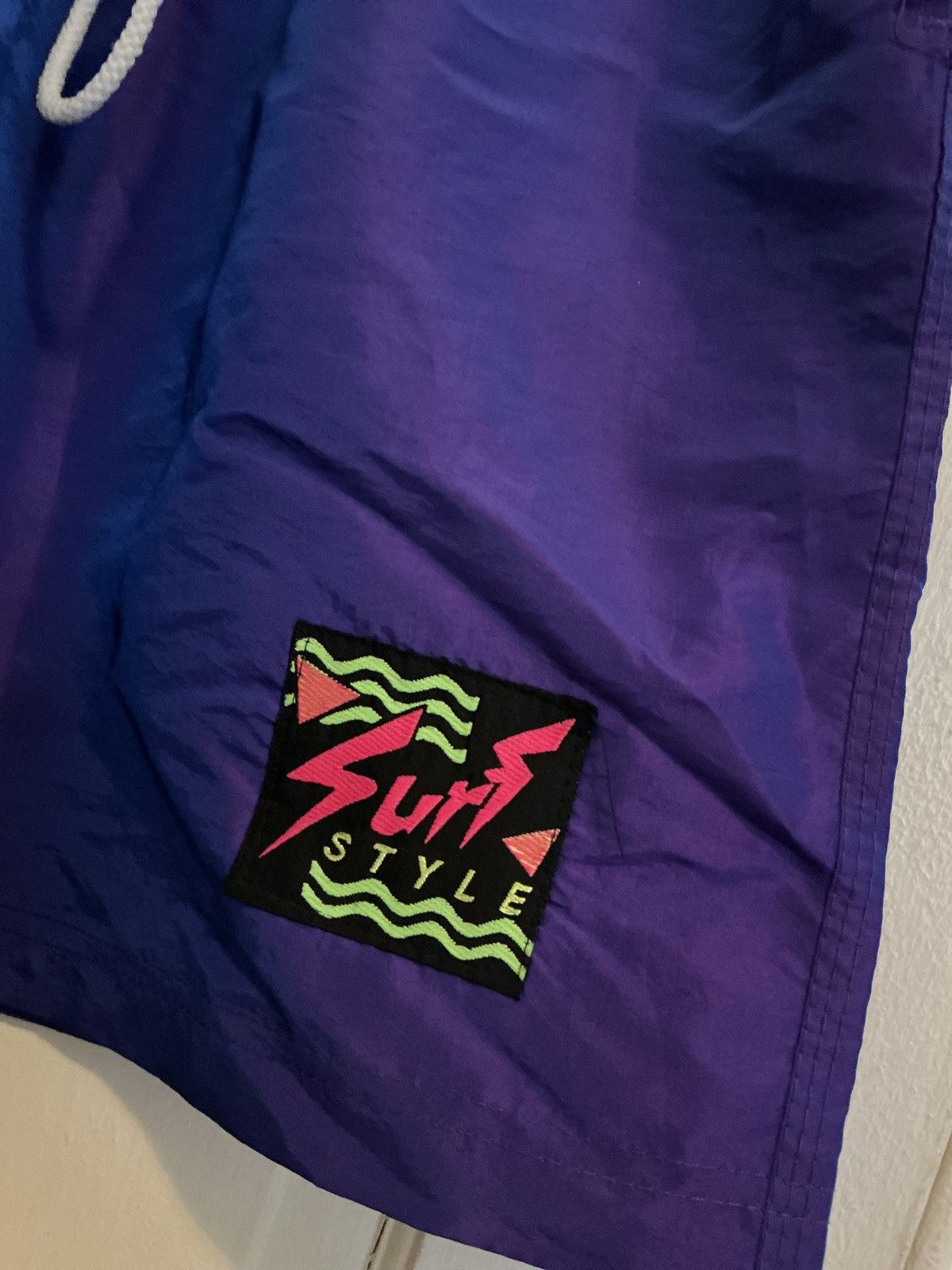 Other 90s Vintage x Surf Style x Windbreaker Shorts Size US 30 / EU 46 - 2 Thumbnail