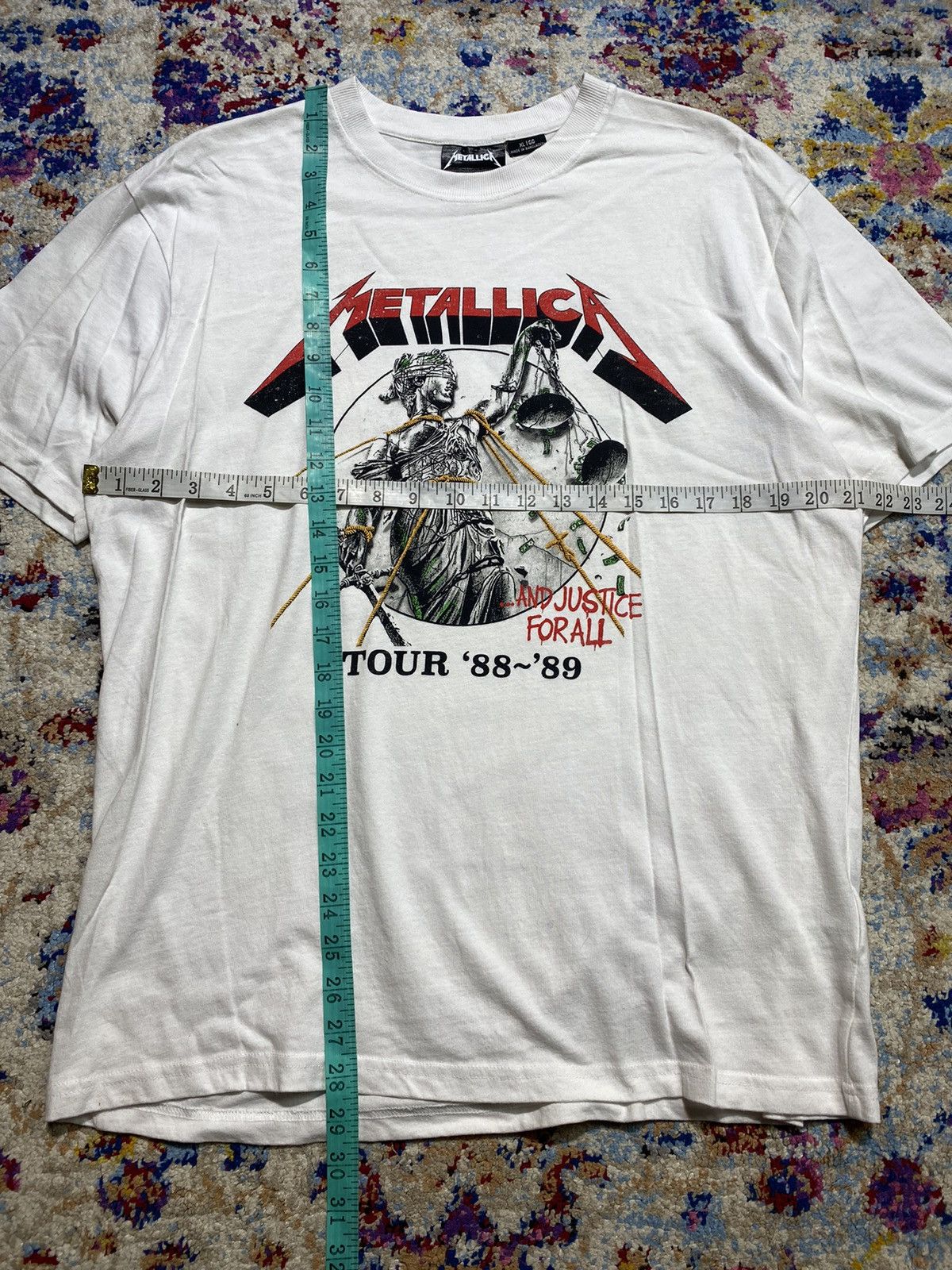 Band Tees Repro Metallica And Justice For All 1988 Tour Size US M / EU 48-50 / 2 - 7 Thumbnail