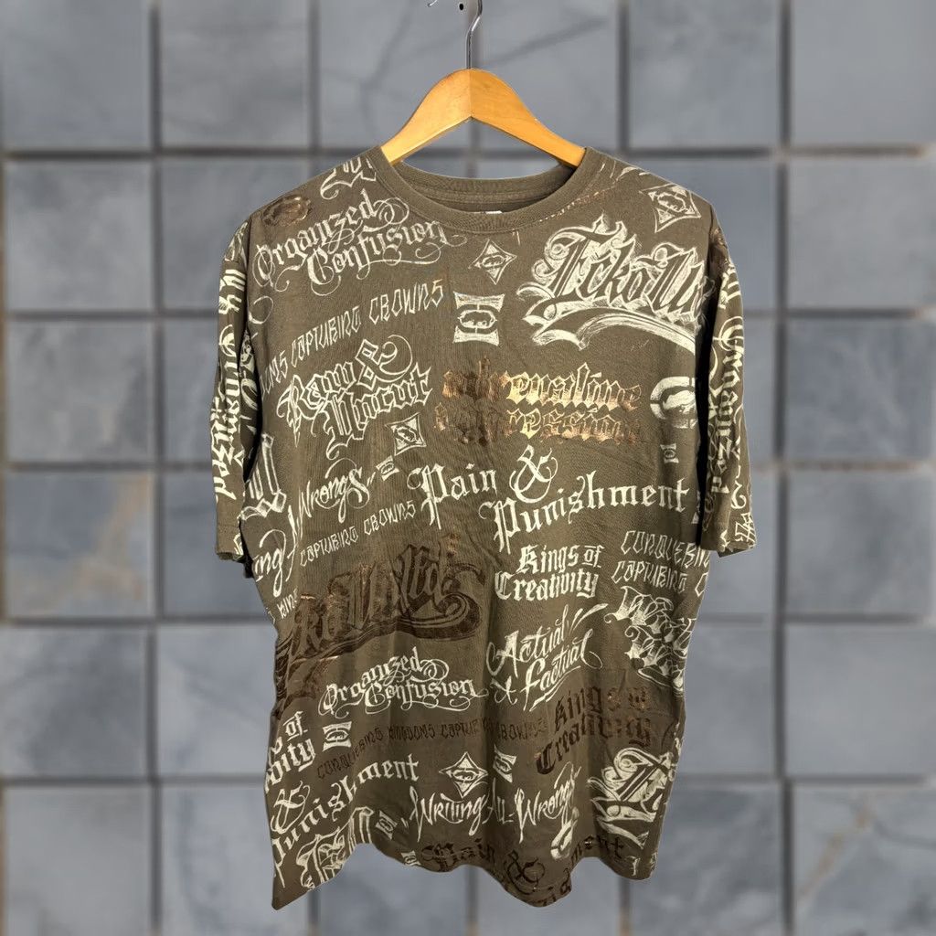 Ecko Unltd. VINTAGE Ecko Unltd T-shirt Men's XL Grunge Graffiti Brown Y2K Rhino Crew 2046 Size US XL / EU 56 / 4 - 1 Thumbnail