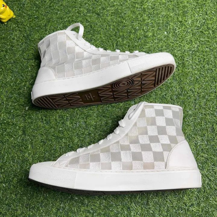 Louis Vuitton Louis Vuitton Tattoo Damier High-Top Sneakers -2508 Size US 8 / EU 41 - 8 Thumbnail