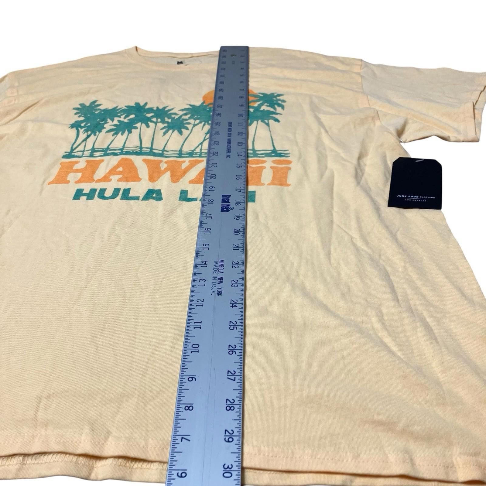 Junk Food Junk Food T-Shirt Mens L Yellow Hawaii Tropical Palm Trees Size US L / EU 52-54 / 3 - 3 Thumbnail