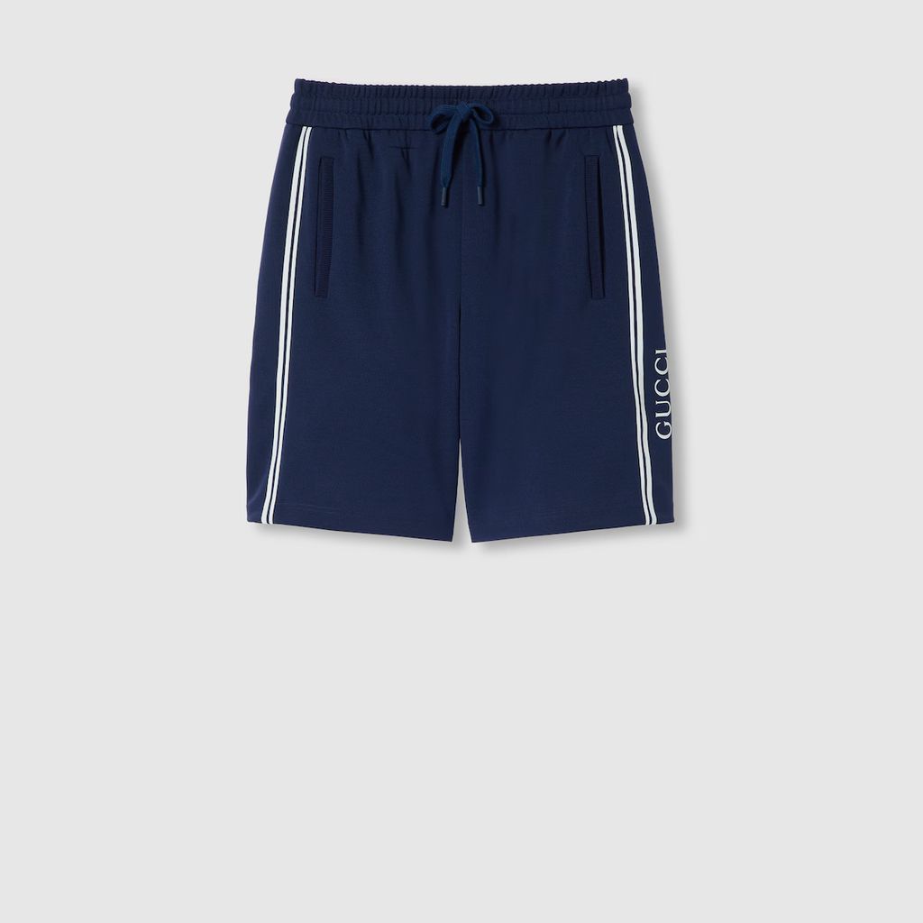 Gucci o1la5ras0426 Technical Jersey Shorts in Navy Blue Size US 40 / EU 56 - 1 Thumbnail