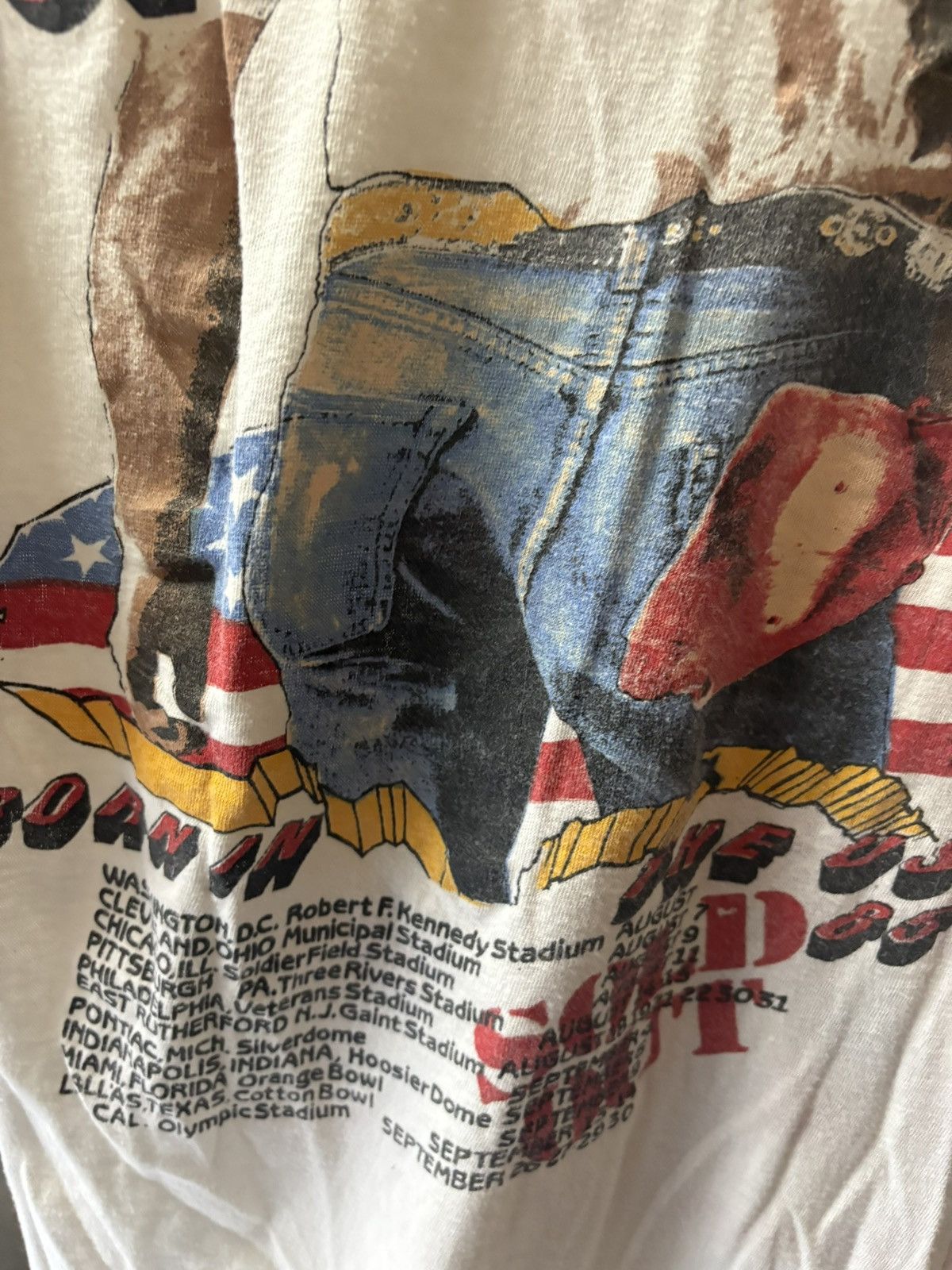 Band Tees 1986 Bruce Springsteen Born In The USA Tour T-Shirt Size US S / EU 44-46 / 1 - 9 Thumbnail