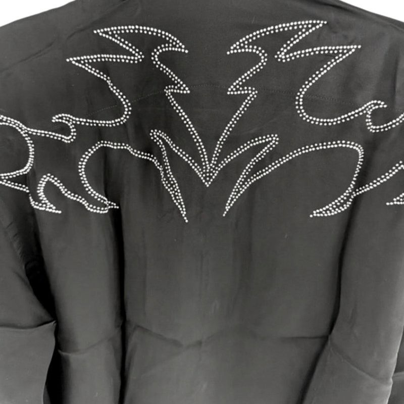 Philipp Plein Philipp Plein Men's Black Embellished Texas Shirt Size 3XL Size US XXL / EU 58 / 5 - 8 Thumbnail