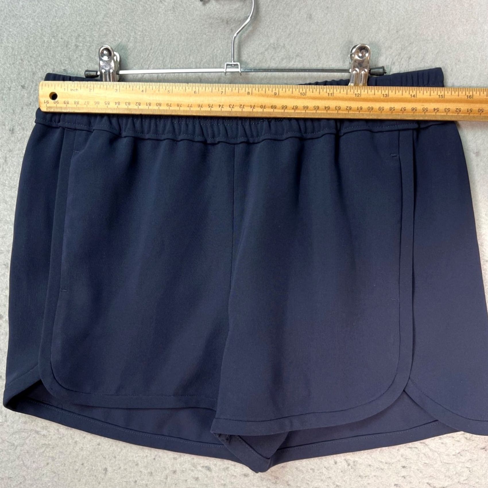 J.Crew J.CREW Womens 4 Navy Blue Elastic Waist Dolphin Hem Shorts Shirtless? Size 27" / US 4 / IT 40 - 5 Thumbnail