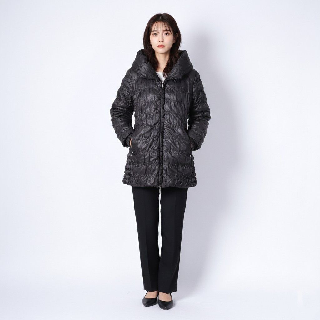 Vintage Feyem Women M (S) Down Jacket Black Quilted Italy 0104 Size S / US 4 / IT 40 - 1 Thumbnail