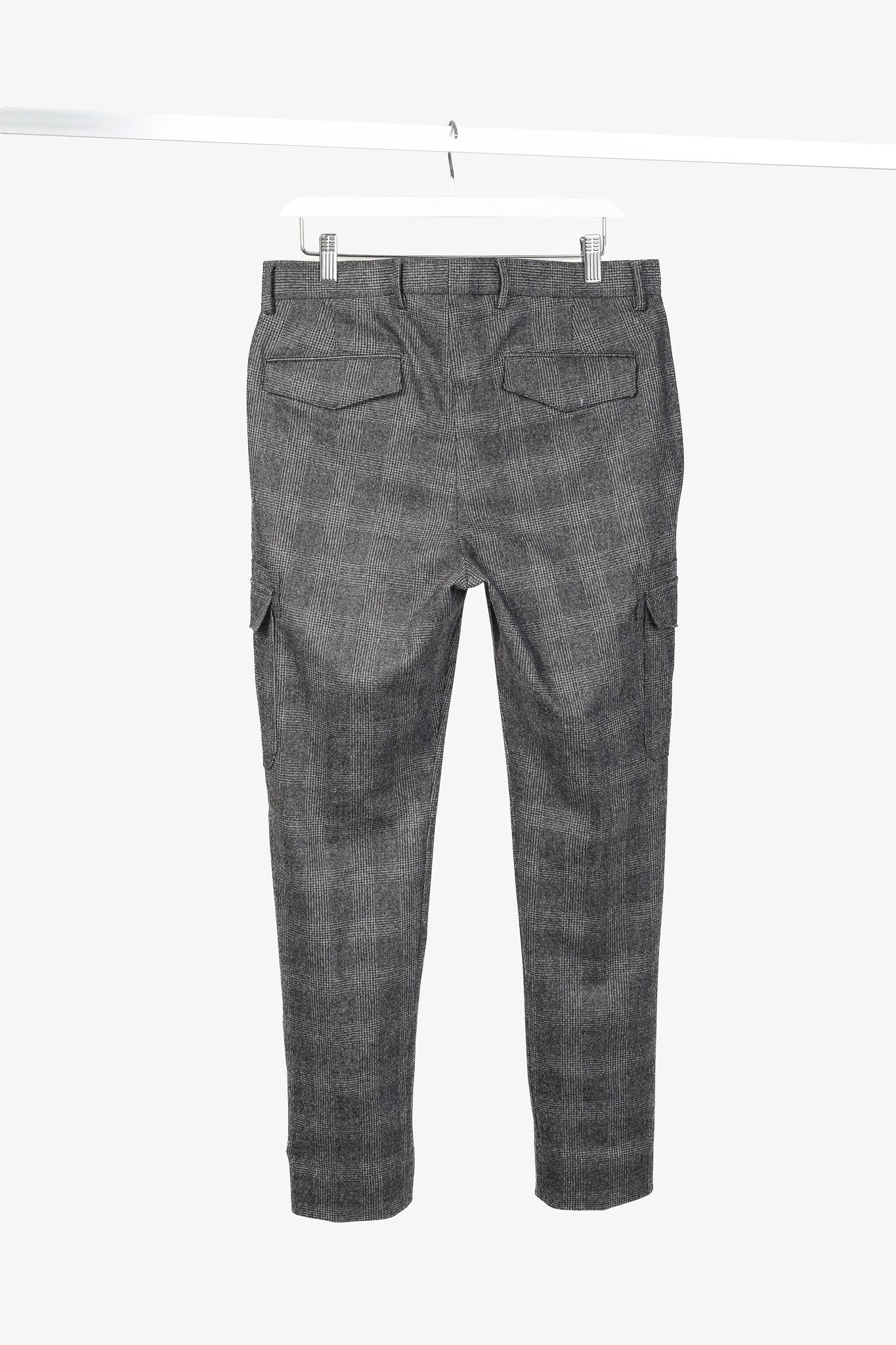 Eleventy Eleventy Wool-Cashmere Houndstooth Check Flannel Cargo Pant Size US 31 - 2 Thumbnail