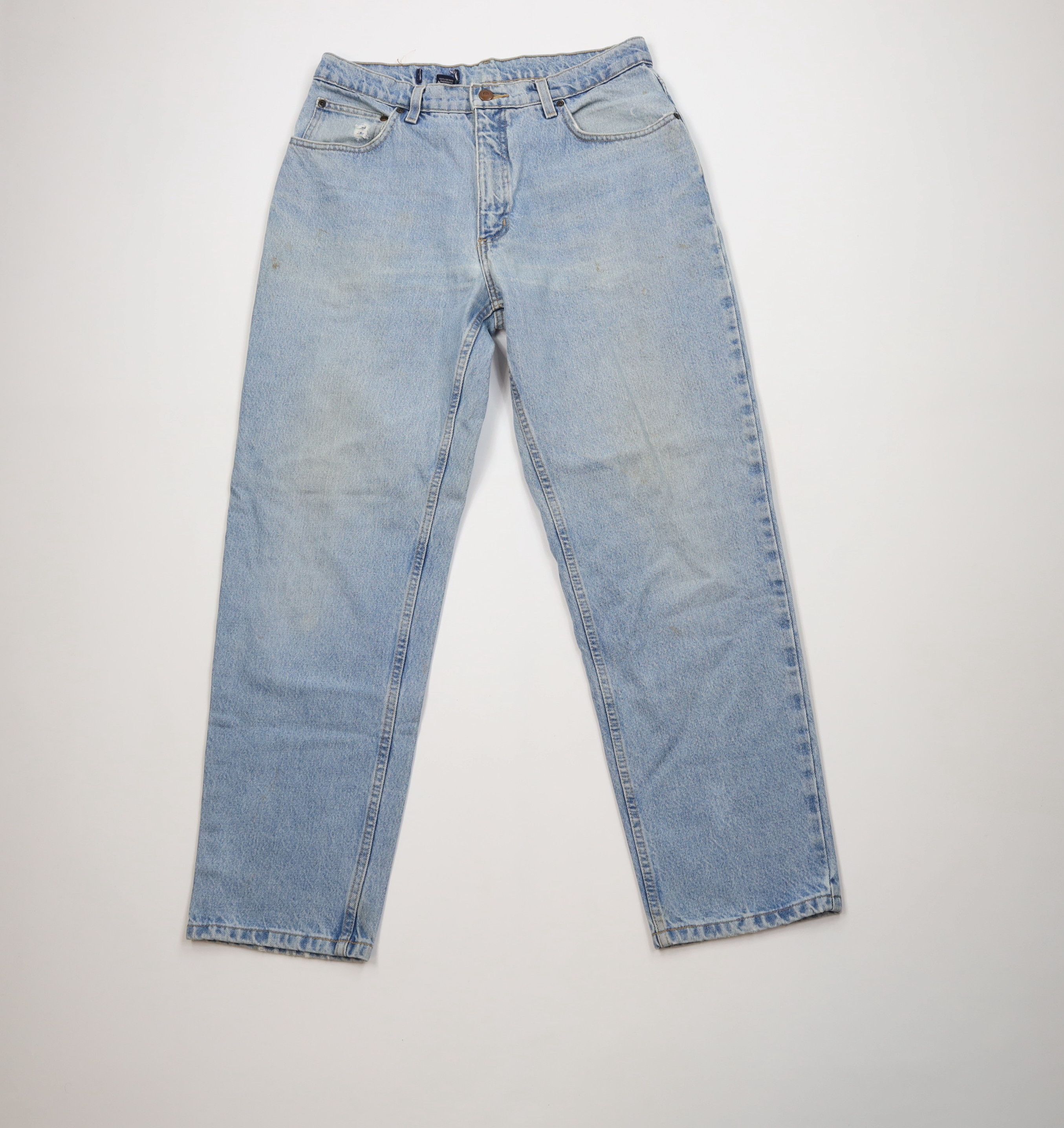 Lands' End Vintage 90s Lands End Relaxed Straight Leg Denim Jeans Size US 34 / EU 50 - 1 Thumbnail