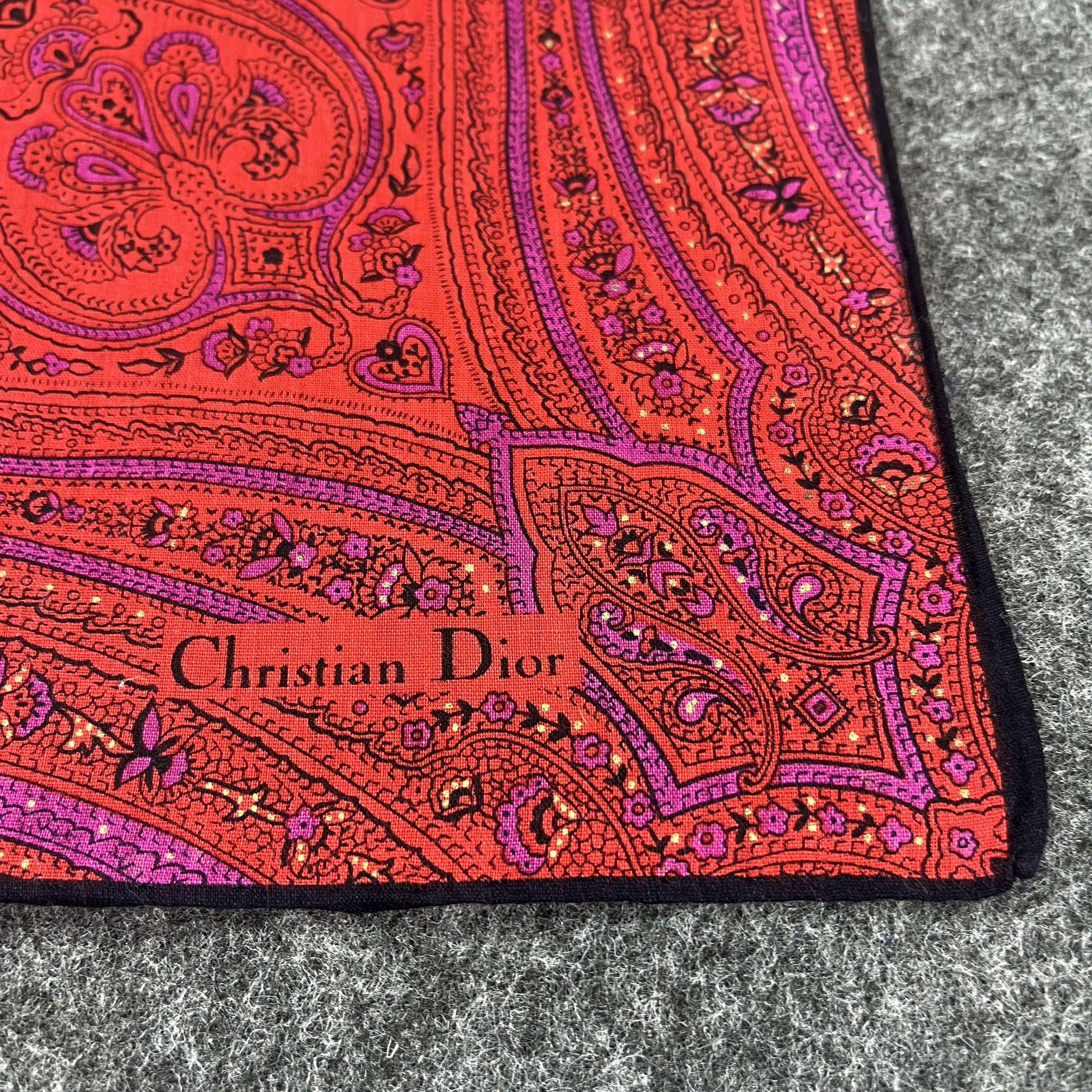 Vintage Christian Dior Handkerchief / Neckerchief B161 Size ONE SIZE - 3 Thumbnail