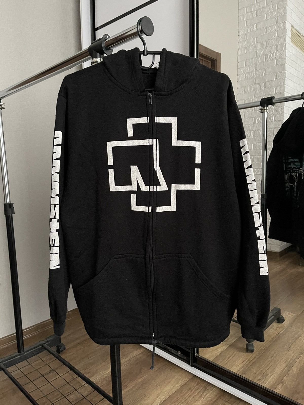 Band Tees Rammstein Zip Hoodie Rock Band Vintage 90s Size US L / EU 52-54 / 3 - 7 Thumbnail