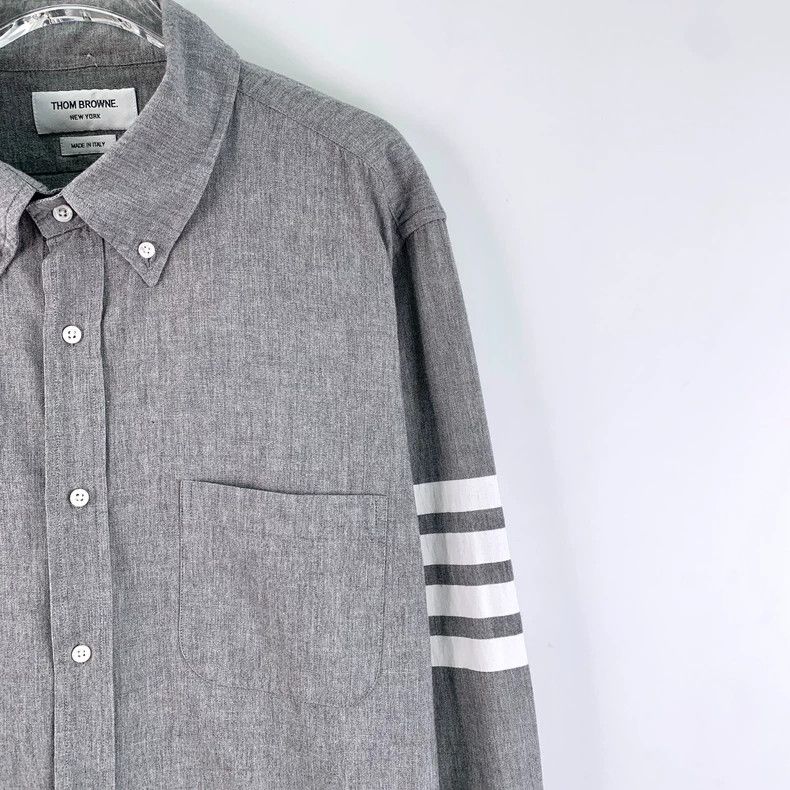 Thom Browne Thom Browne size4 Turn down single-breasted long-sleeved sh Size US XL / EU 56 / 4 - 3 Thumbnail