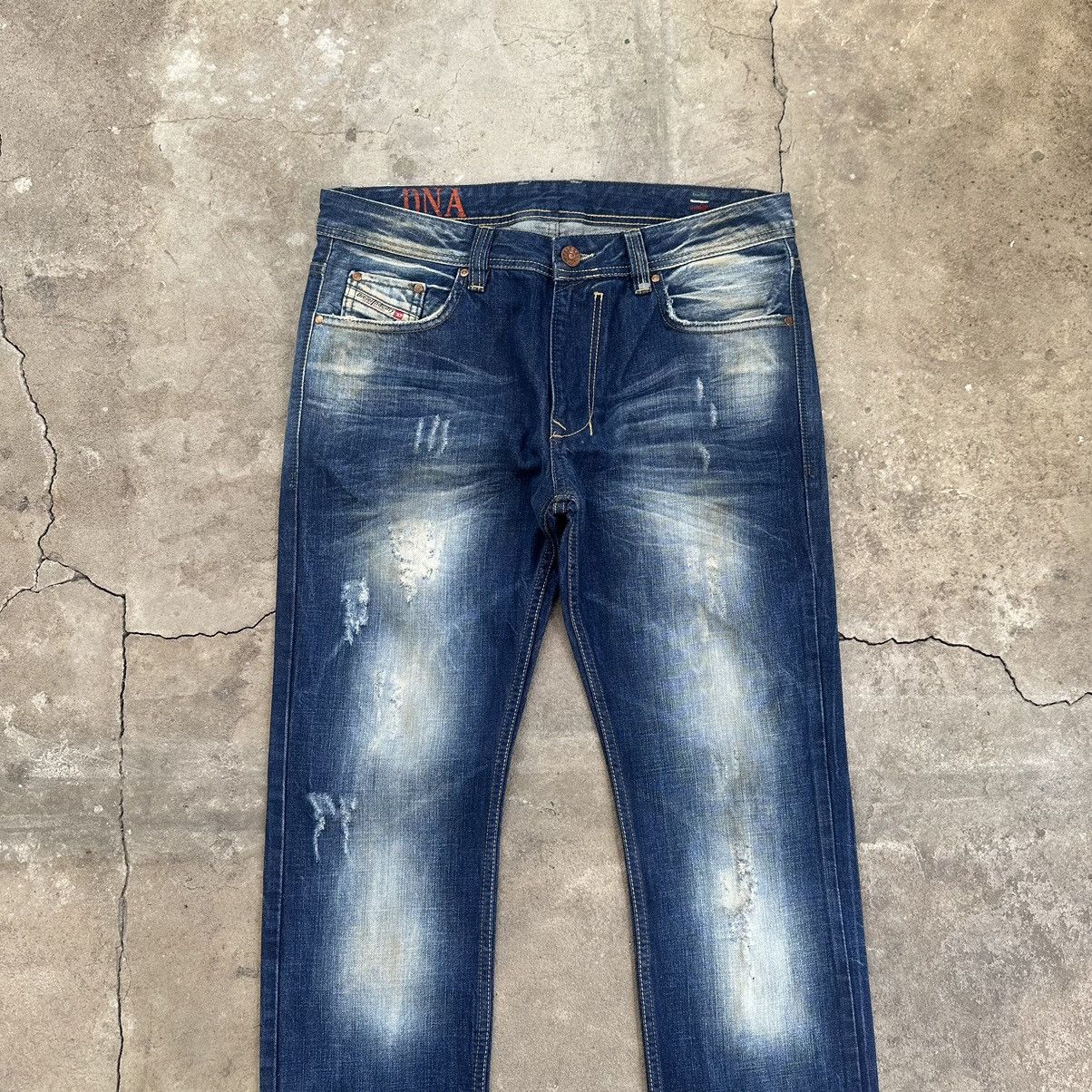 DNA × Diesel 🔥 MUDWASH 🔥VINTAGE DIESEL x DNA JEANS RIPPED DENIM PANTS W33 Size US 33 - 2 Thumbnail