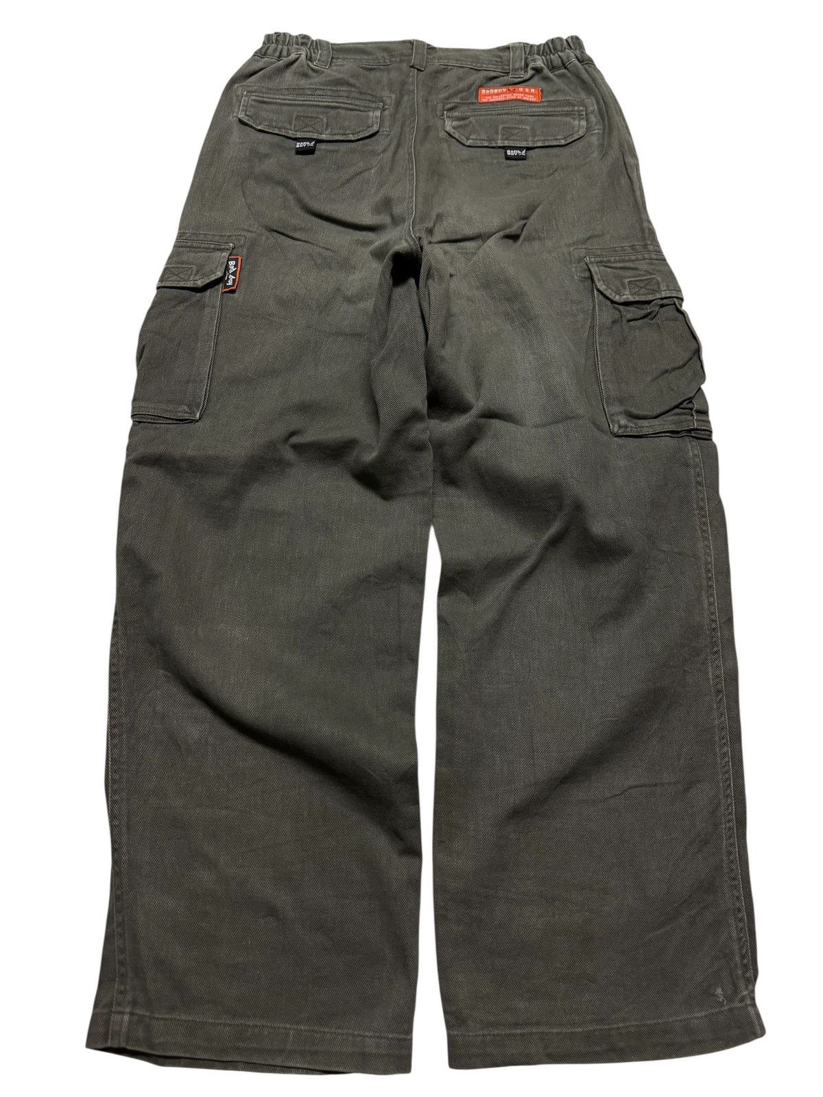 Japanese Brand VINTAGE WIDE BAGGY BAD BOY USA CARGO THRASHED INSANE WEAR Size US 27 - 2 Thumbnail