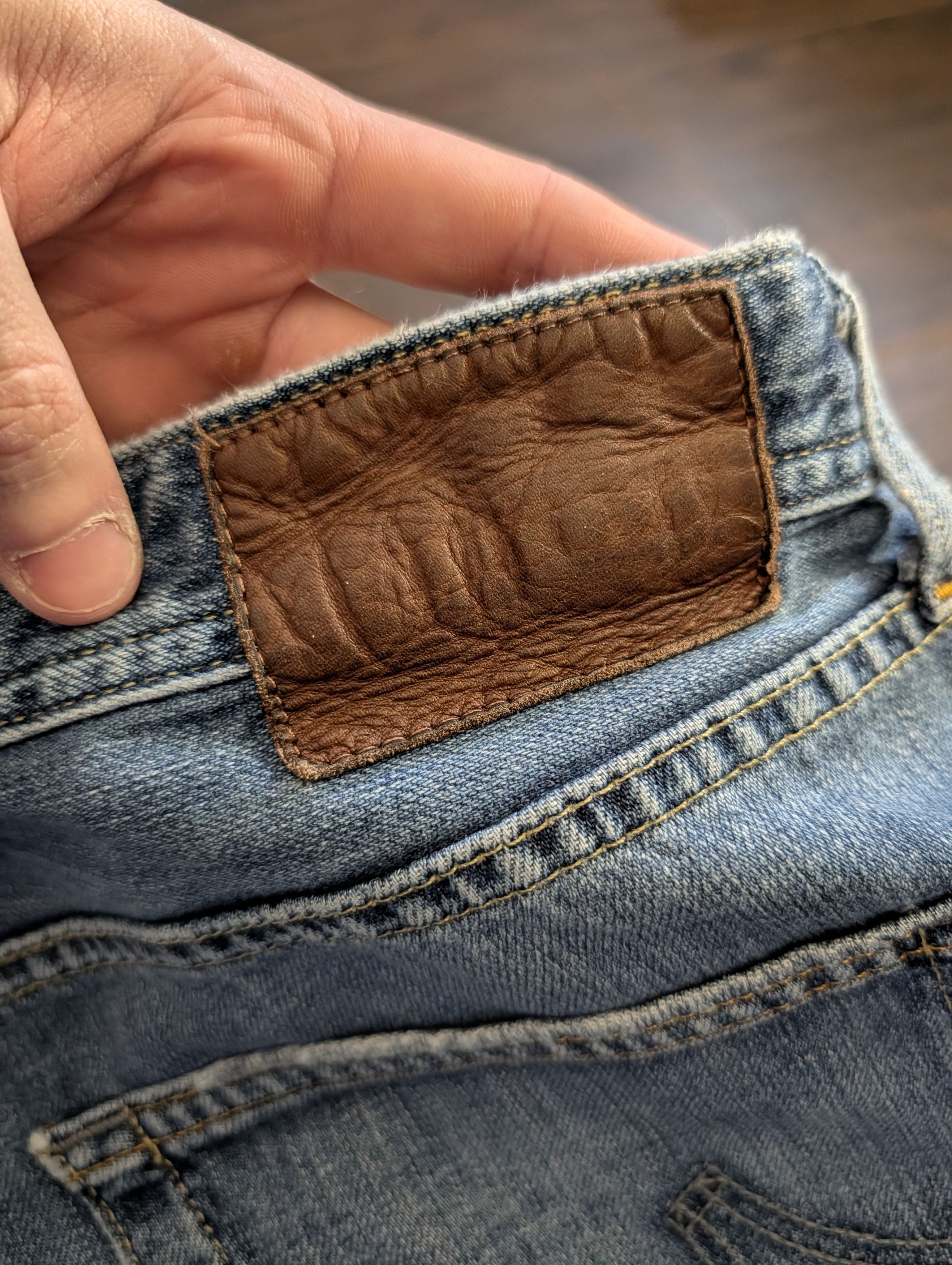 AG Adriano Goldschmied The Protege straight leg MiUSA blue denim jeans 38 Size US 38 / EU 54 - 7 Thumbnail