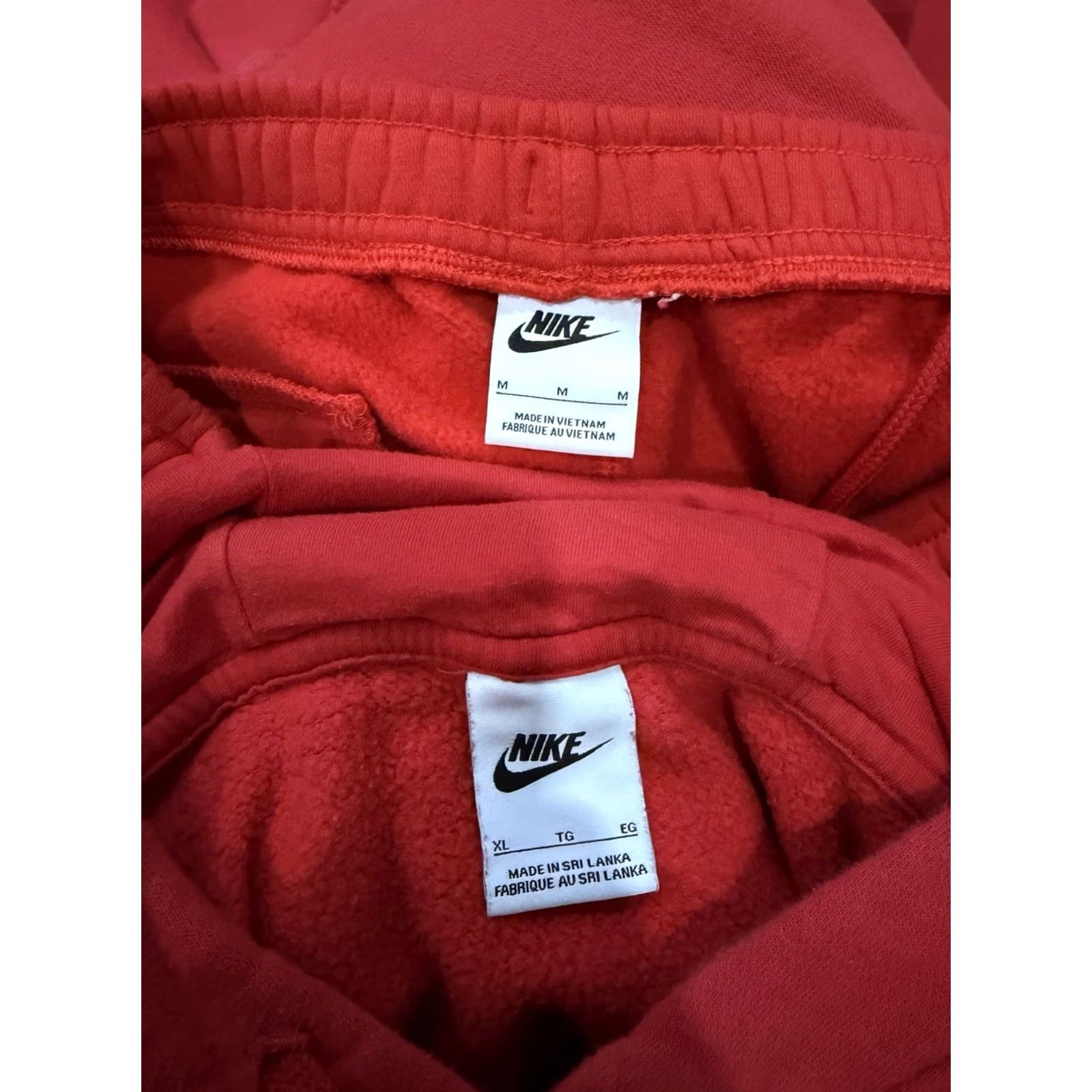 Nike Nike Sportswear Club Fleece Red Hoodie & Pants Sweatset Size M/XL Men Size US M / EU 48-50 / 2 - 3 Thumbnail